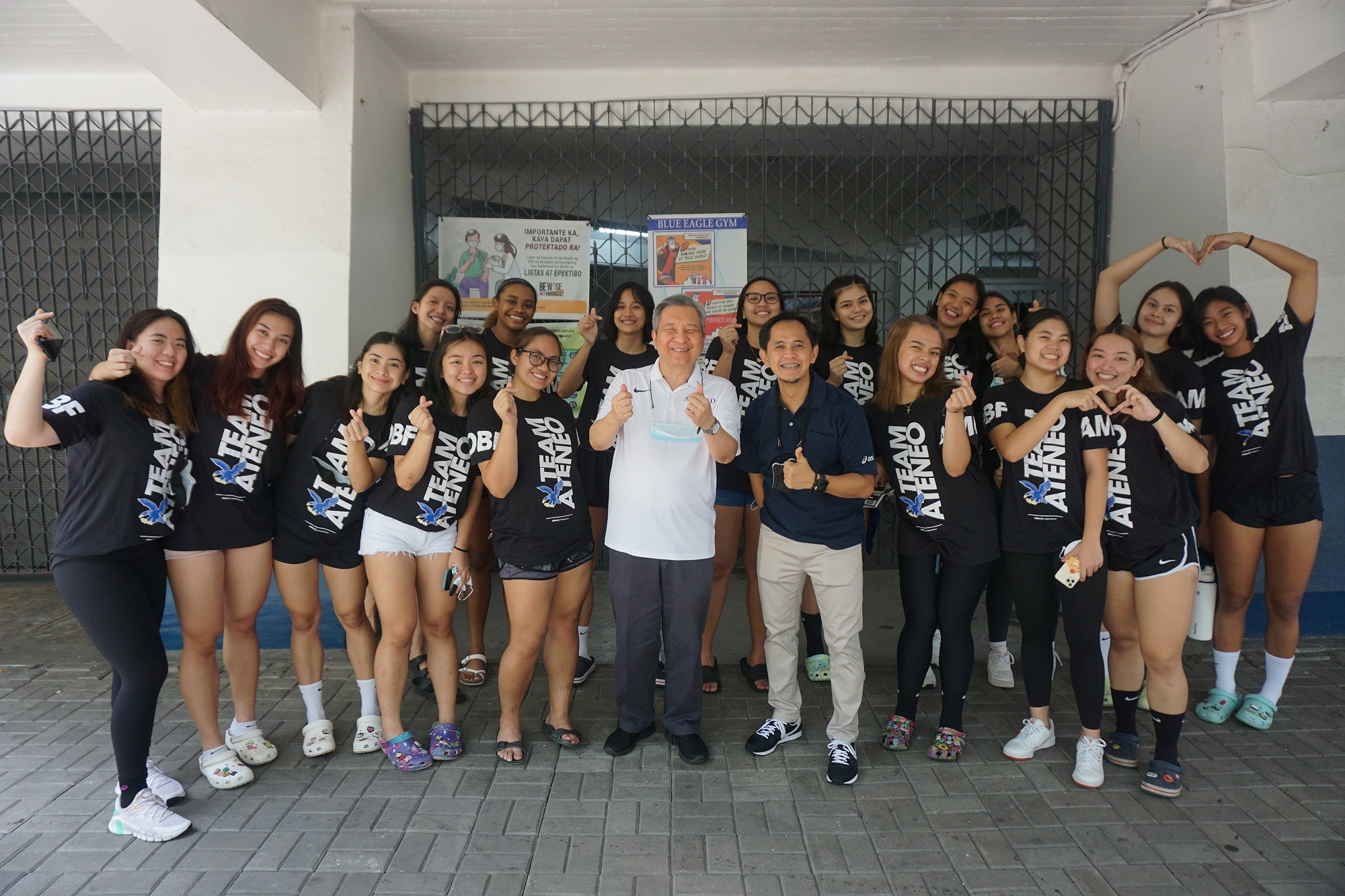 Fr Bobby with the Ateneo Blue Eagles 
