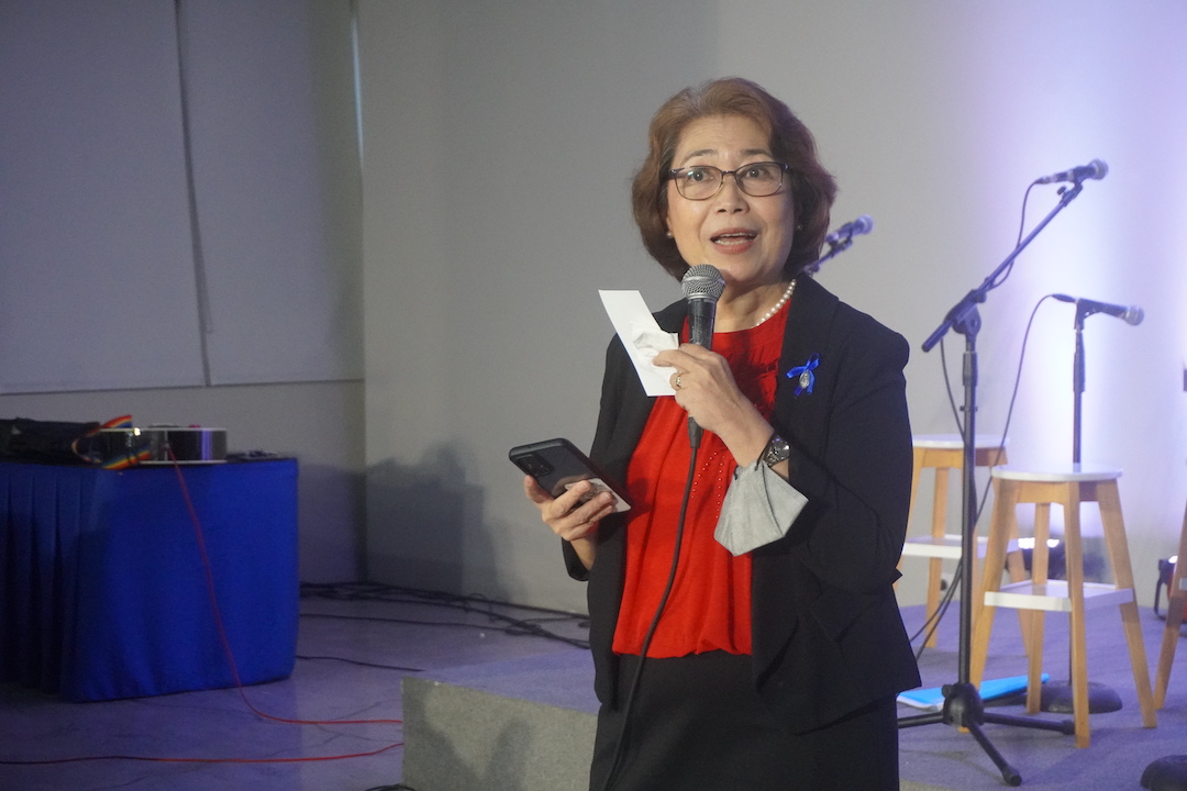 Dr Marlu Vilches welcomes everyone to Higher Ed's celebration of World Teachers' Day