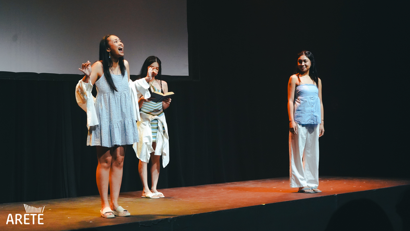 A student performance at one of 6th Noel's Pocket Stages