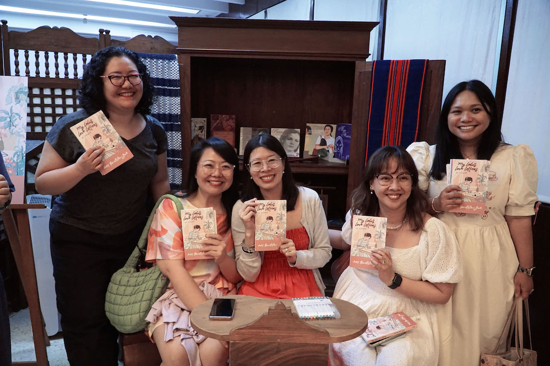The author during the book signing