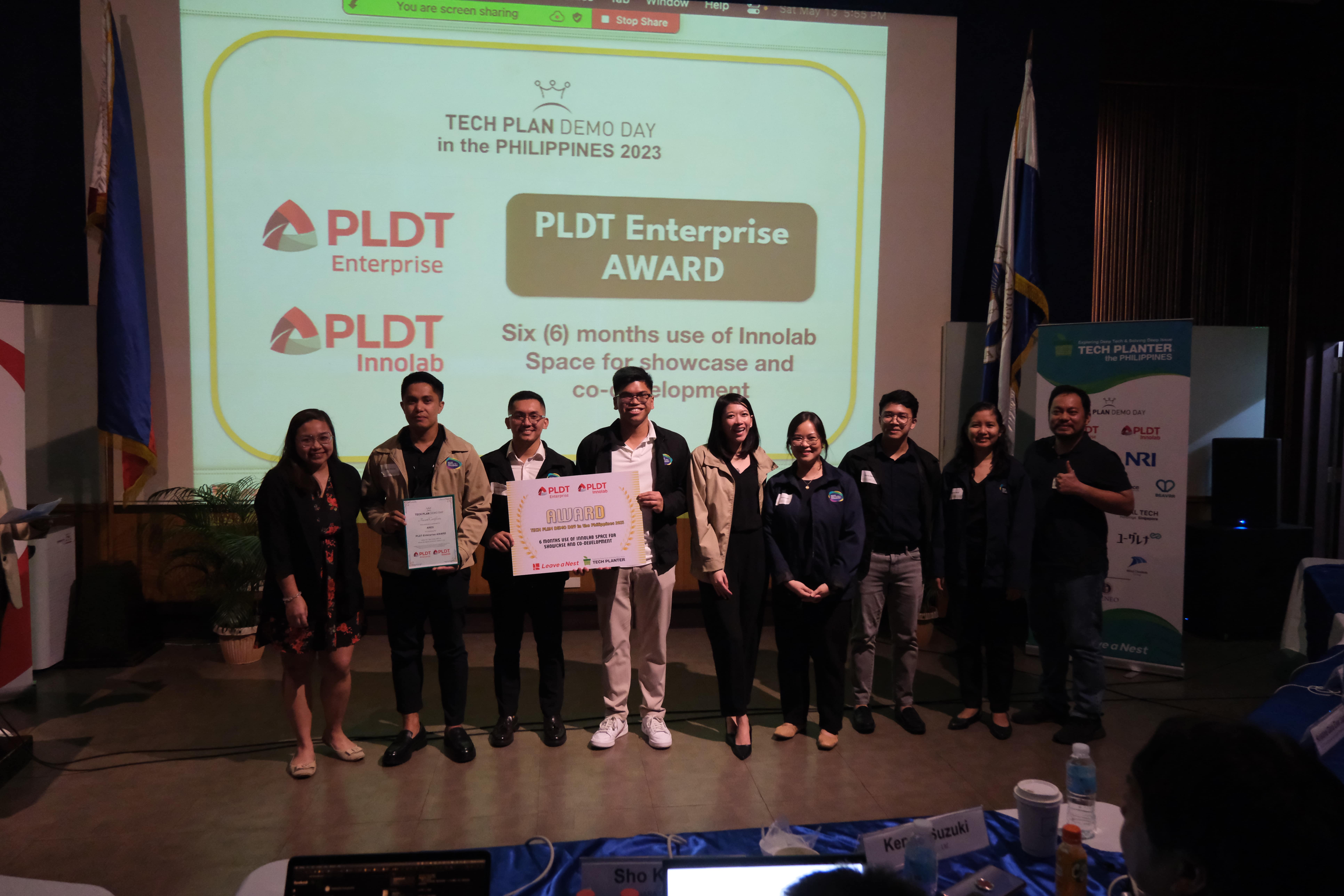 Ms Kristine Dara Ever Juan of PLDT with team ARES