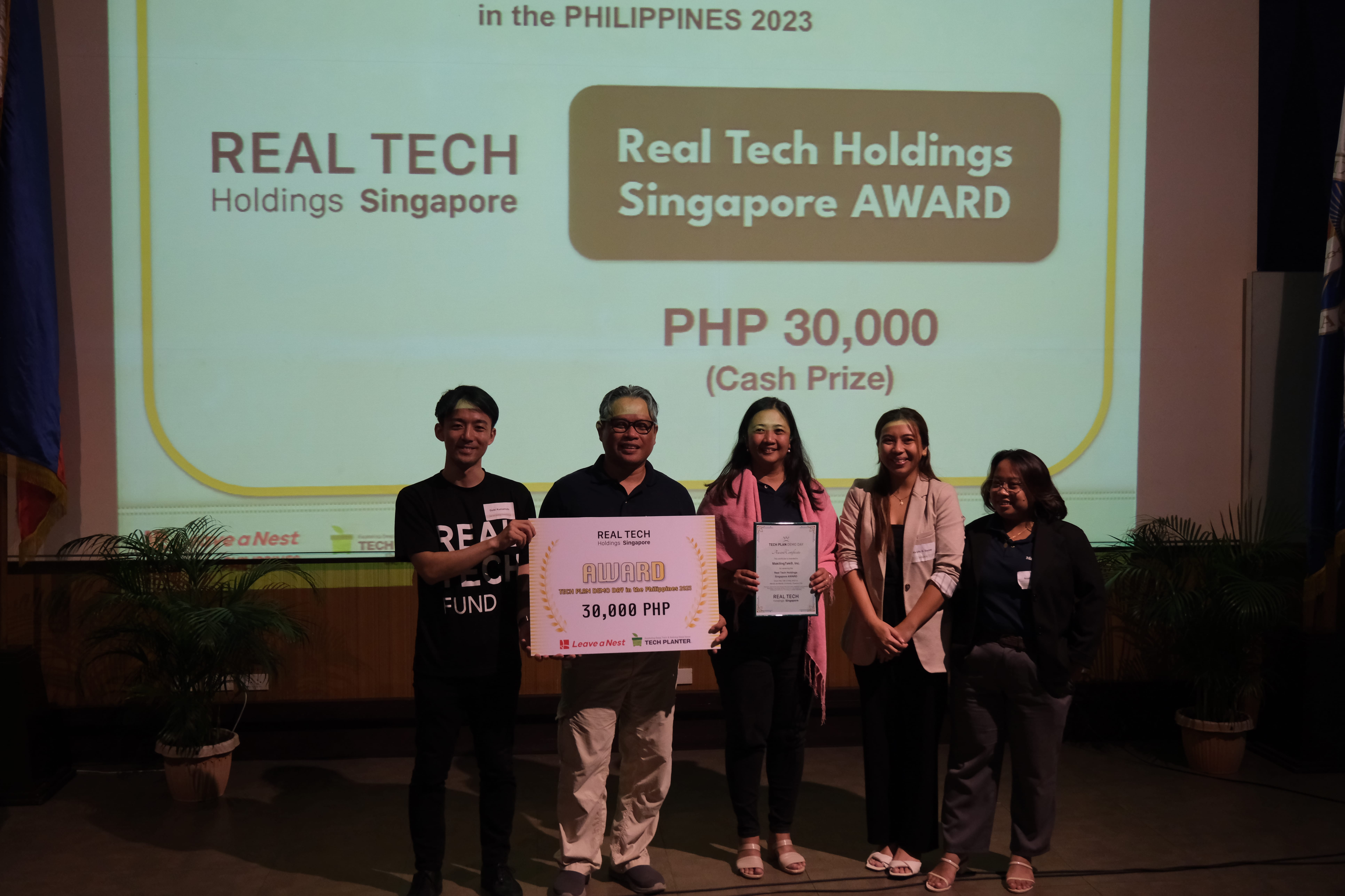 Mr Daiki Kumamoto of Real Tech Holdings Singapore with Makiling Tek, Inc