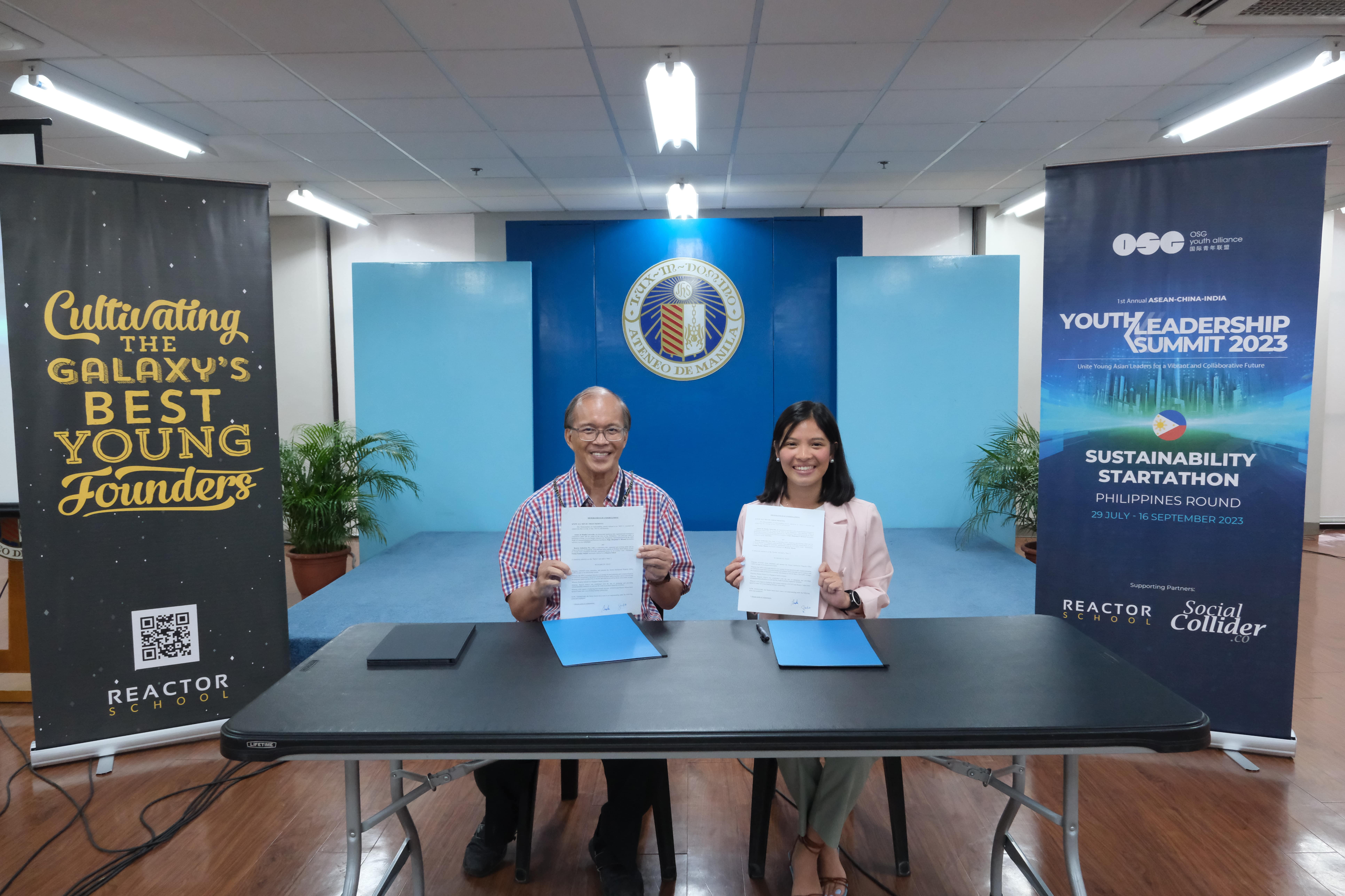 Conclusion of the ceremonial MOA Signing