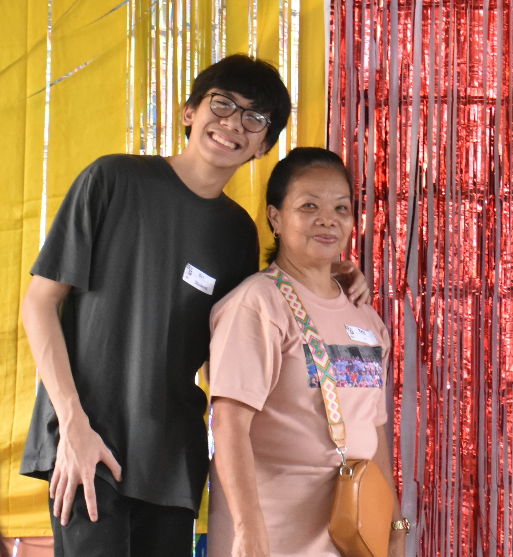 An Atenean with his foster parent 