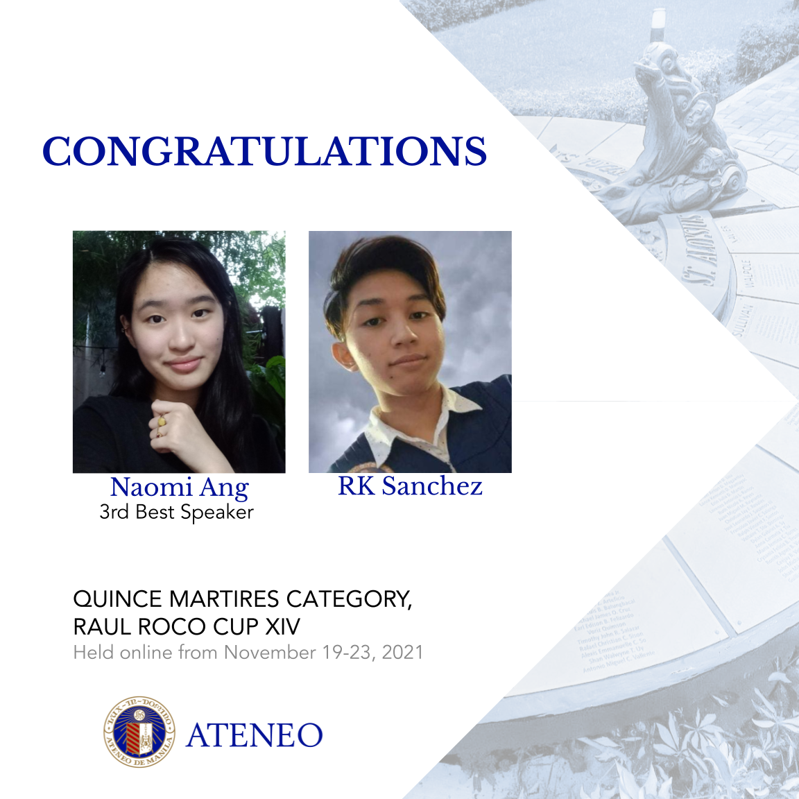 Naomi Ang and RK Sanchez