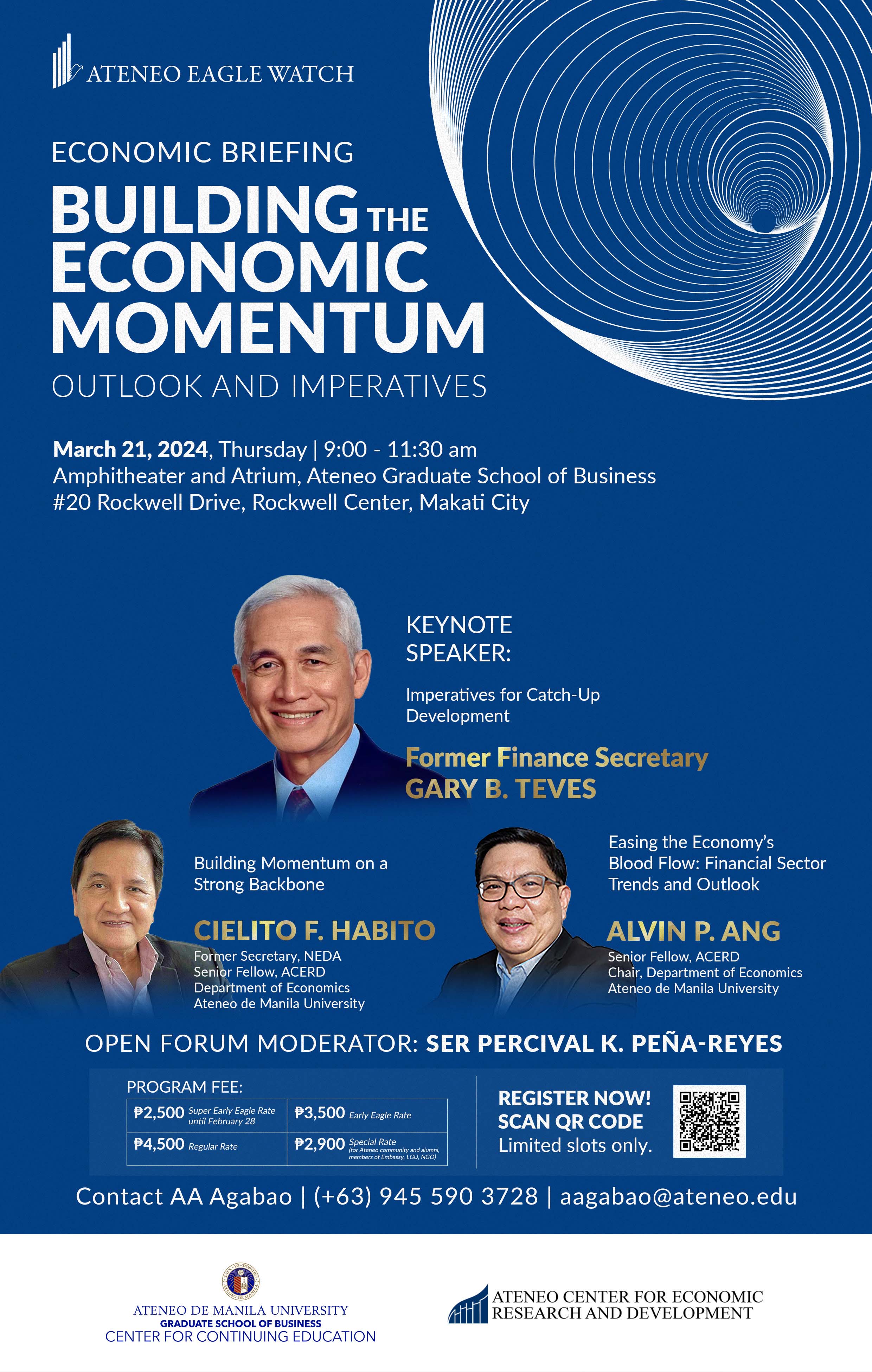 Building the Economic Momentum: Outlook and Imperatives