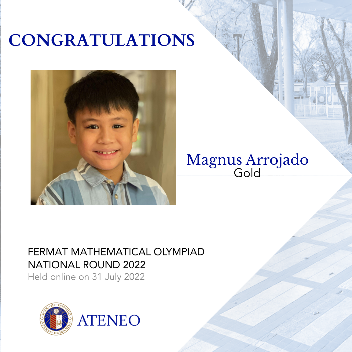 Gold awardee Magnus Arrojado
