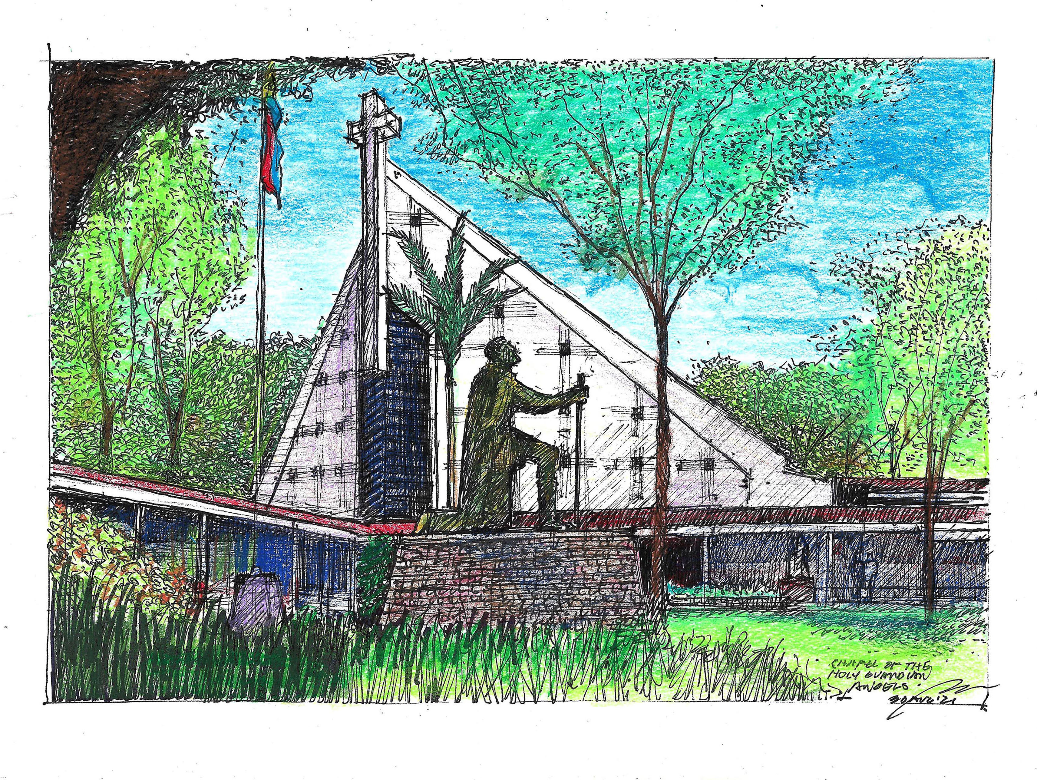 Grade School Chapel  (Illustration by Paulo Alcazaren)