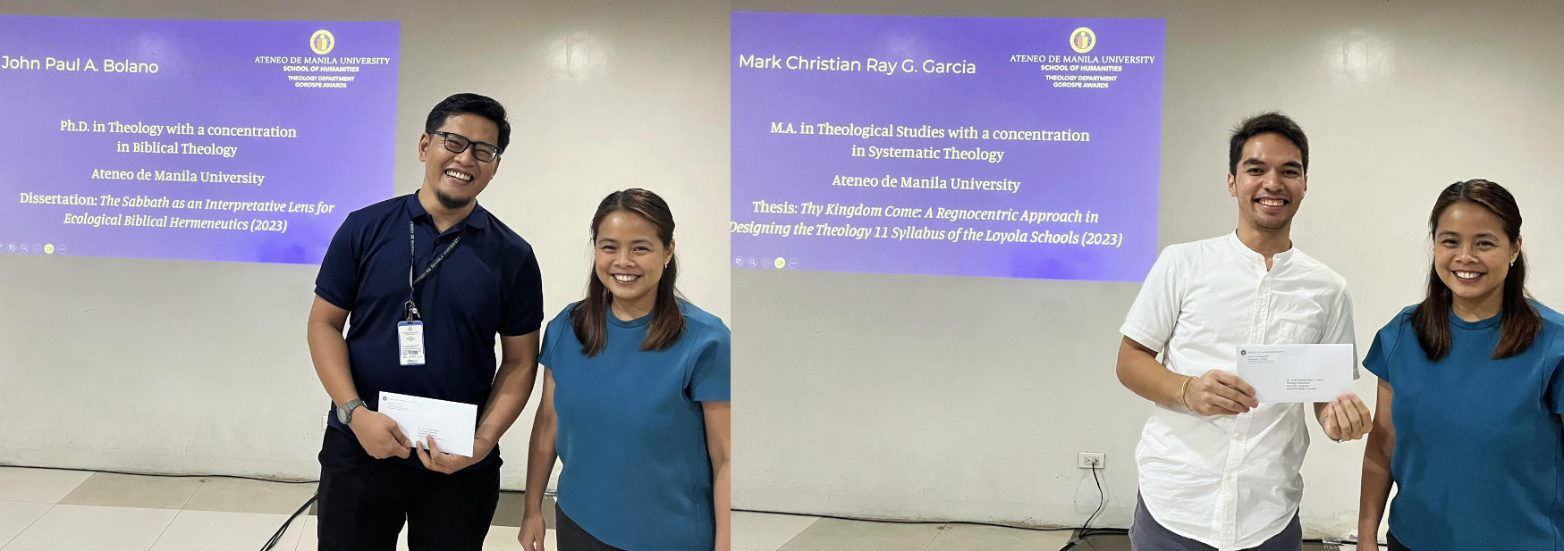 Awardees Garcia and Bolano