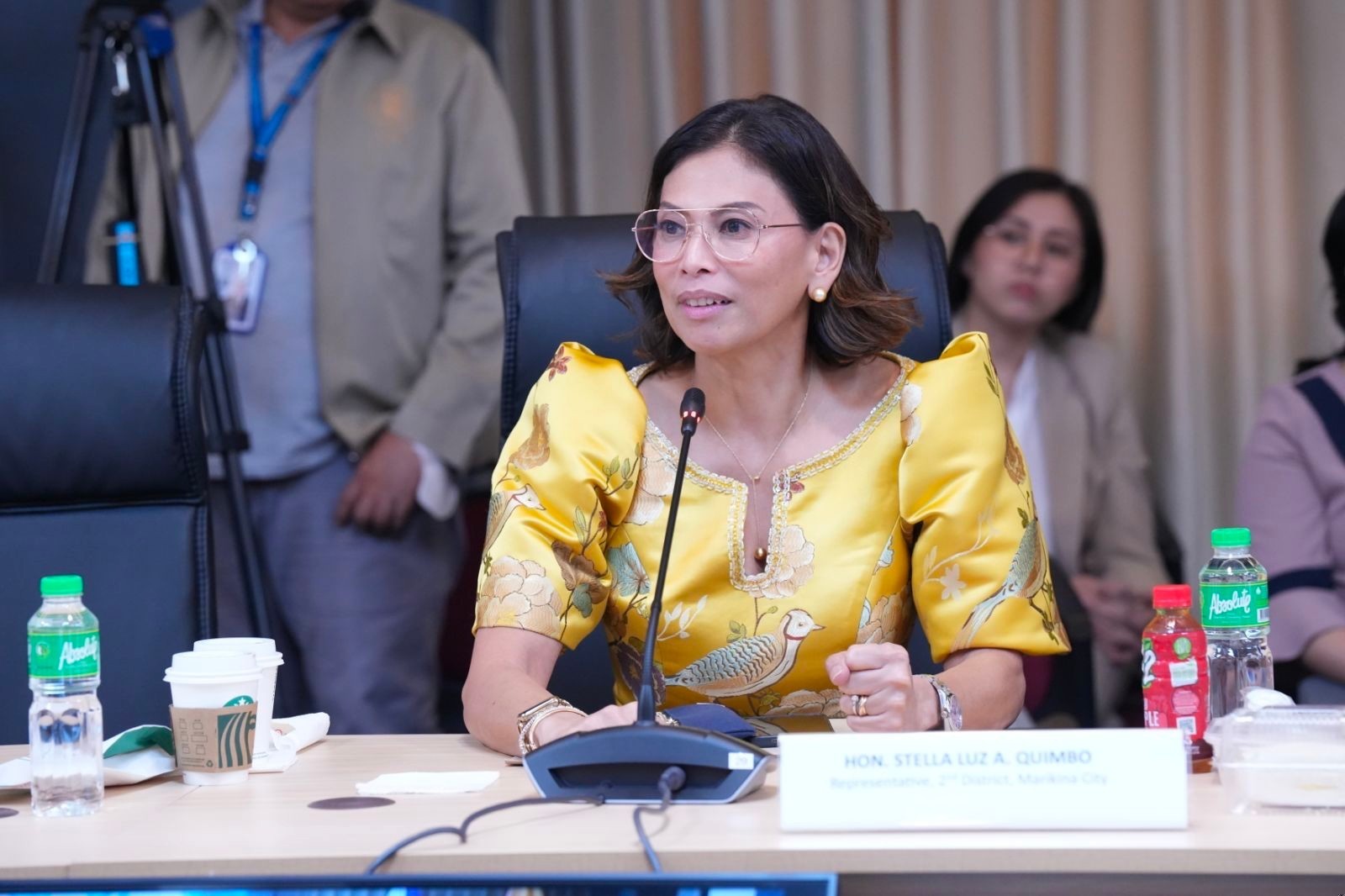 Hon. Stella Quimbo, moderating the Open Forum