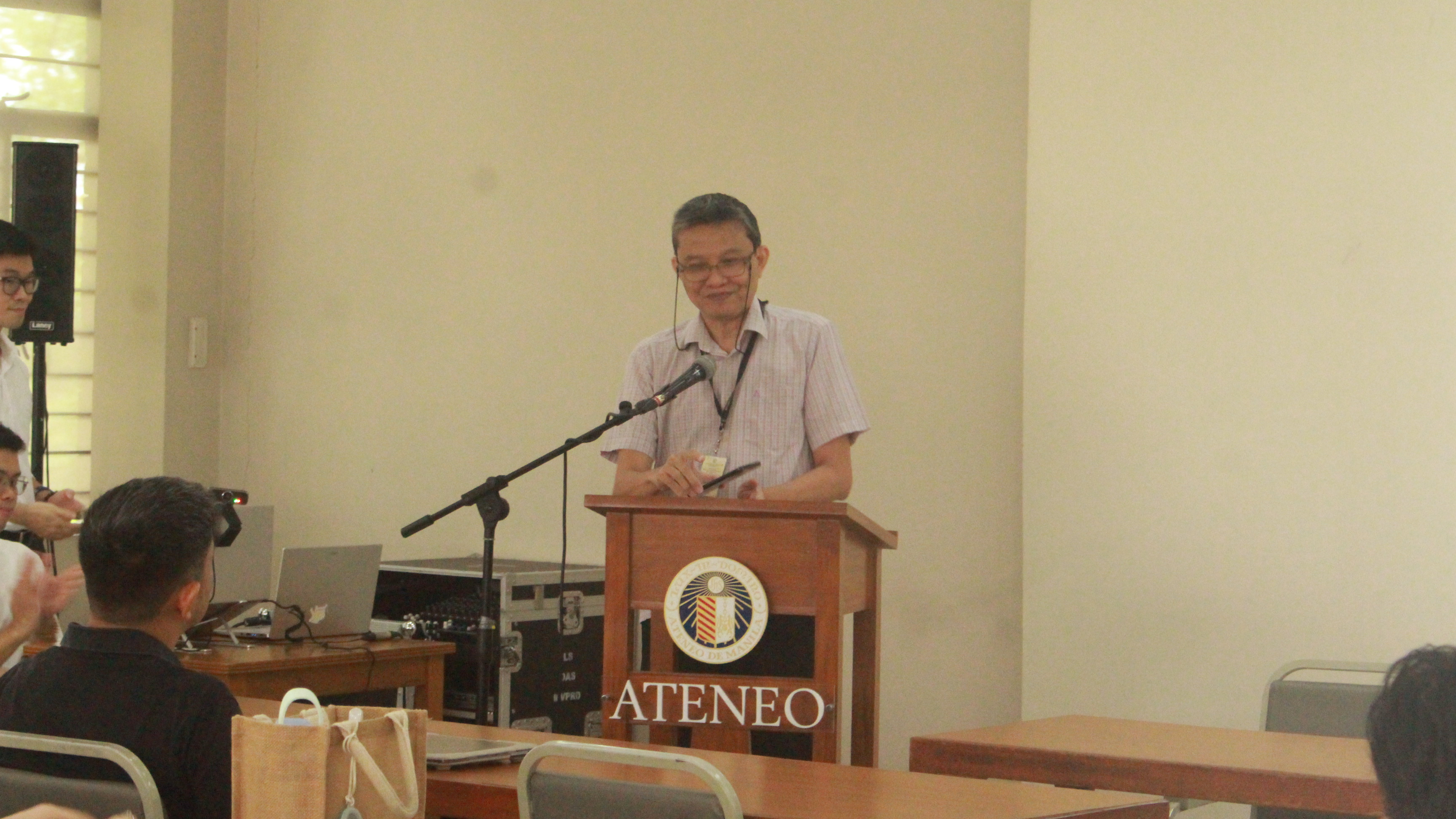 Dr. Leland Joseph Dela Cruz, AVP for Social Development, Environment, and Community Engagement welcomed the event participants. Photo by Emirozz Labaria.