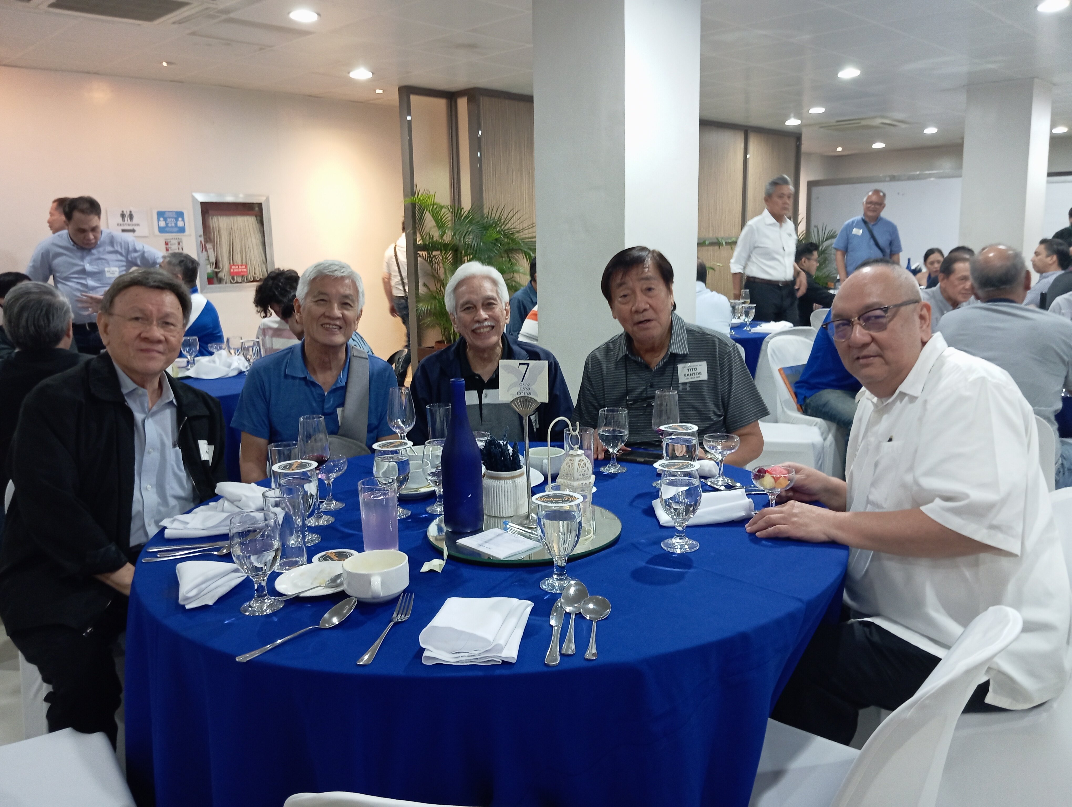 Some members of College 1969 alumni with OUDAA Director Fr. Kit Bautista, SJ