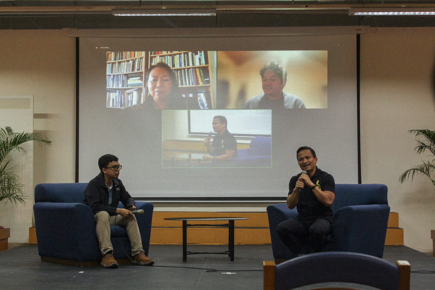 Dr Lanzona, Mr Rivera, and Dr Totanes during the roundtable discussion