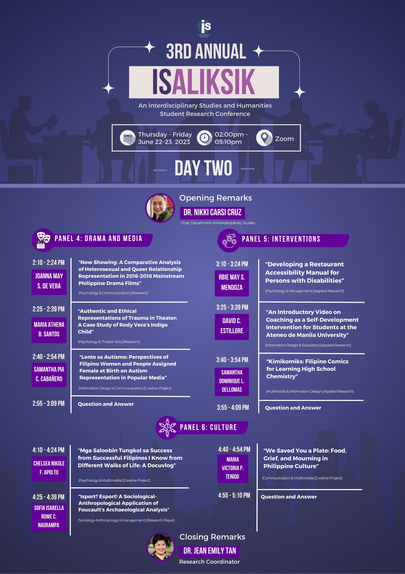 ISaliksik Poster (Day 2)