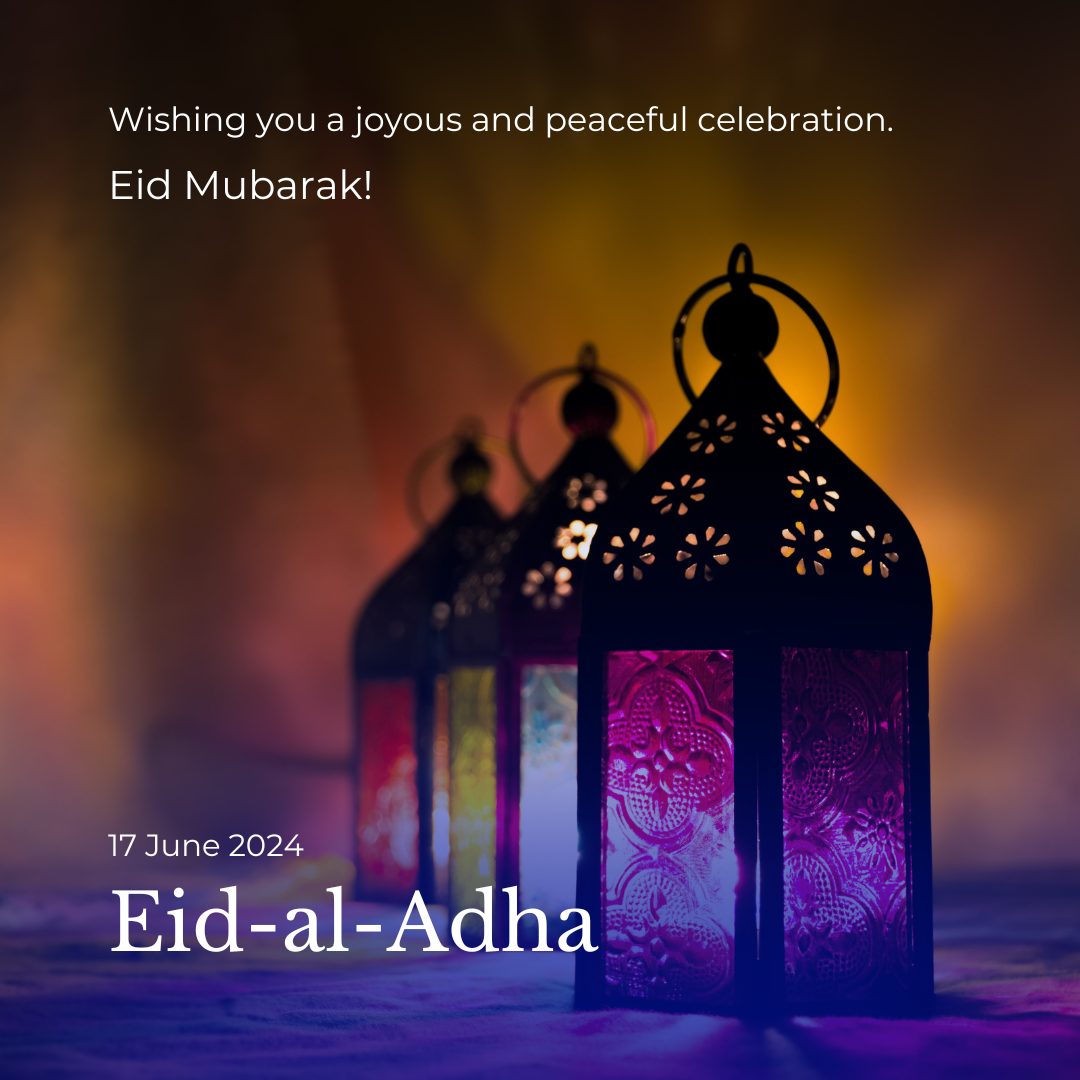 A graphic for Eid al Adha 2024