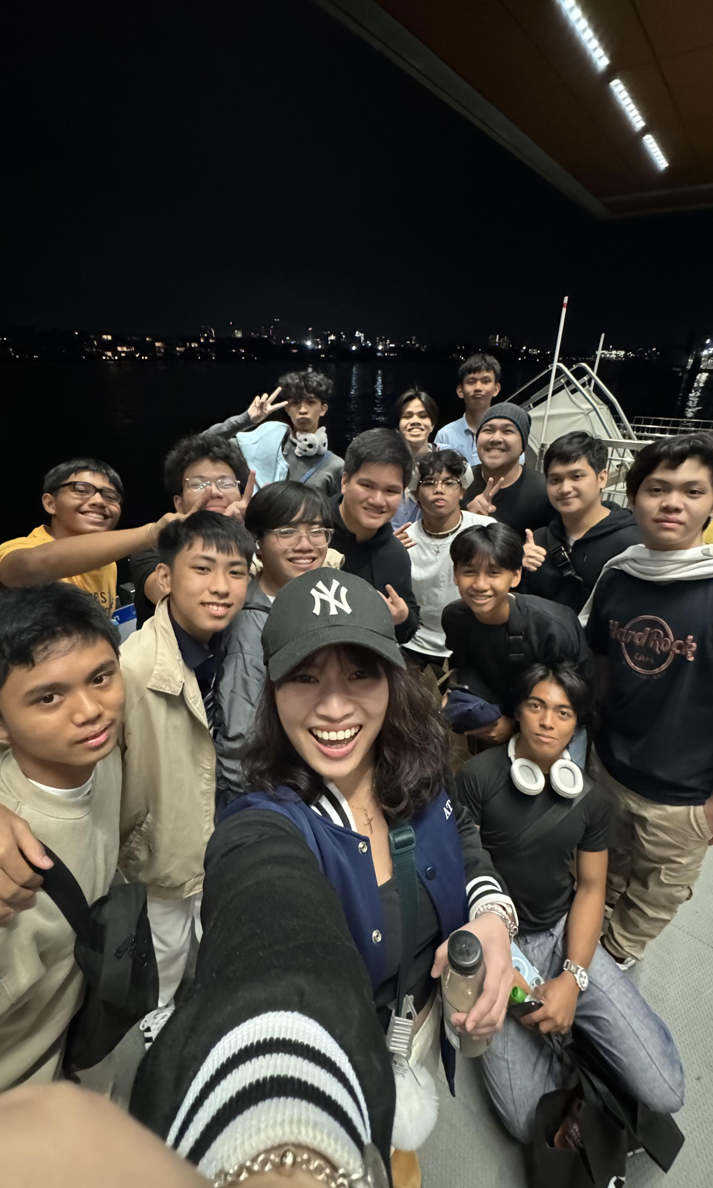 Photo of Group 3 at Bretts Wharf Station while waiting for the City Cat ferry