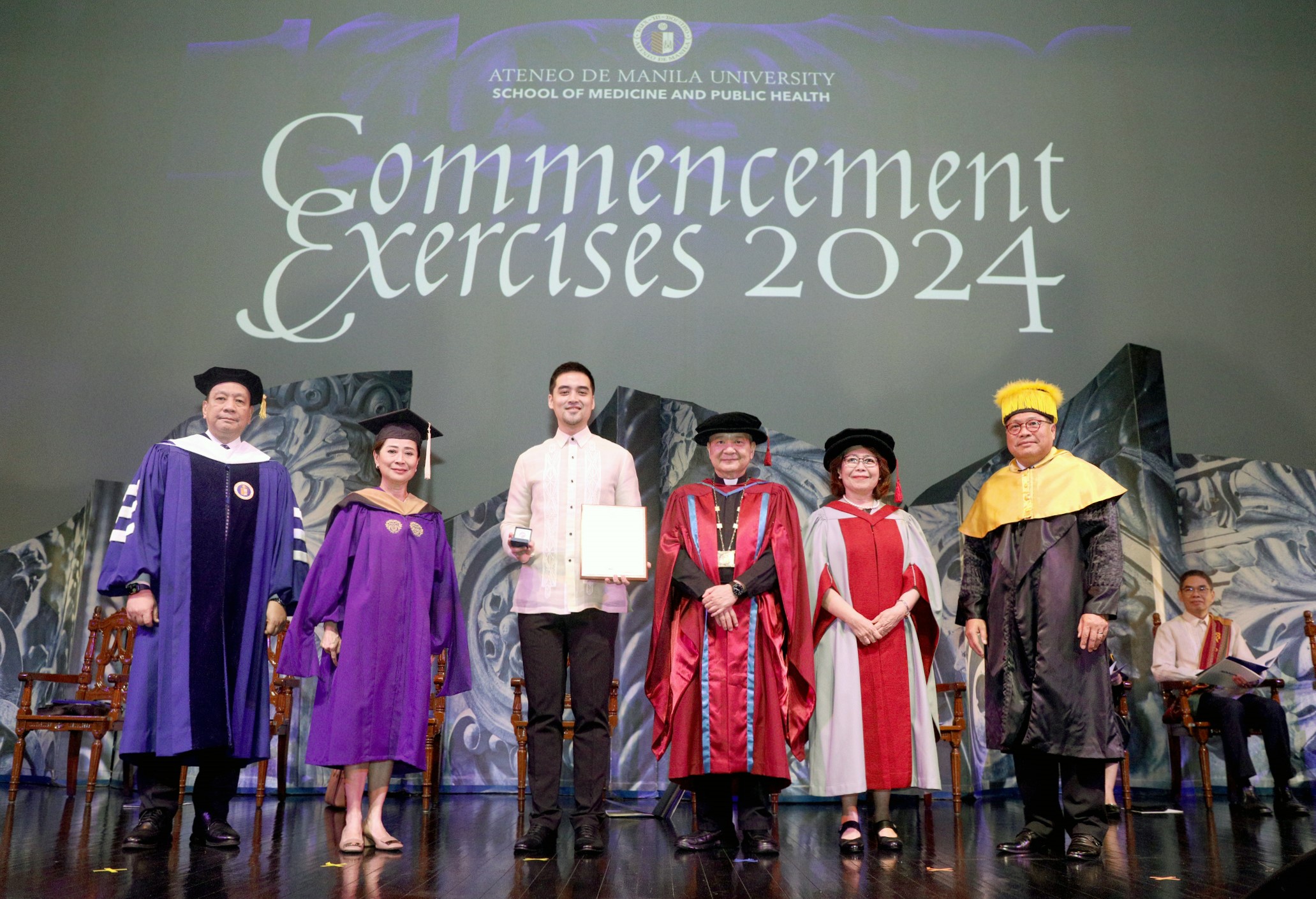 ASMPH Commencement Exercises 2024 stage party