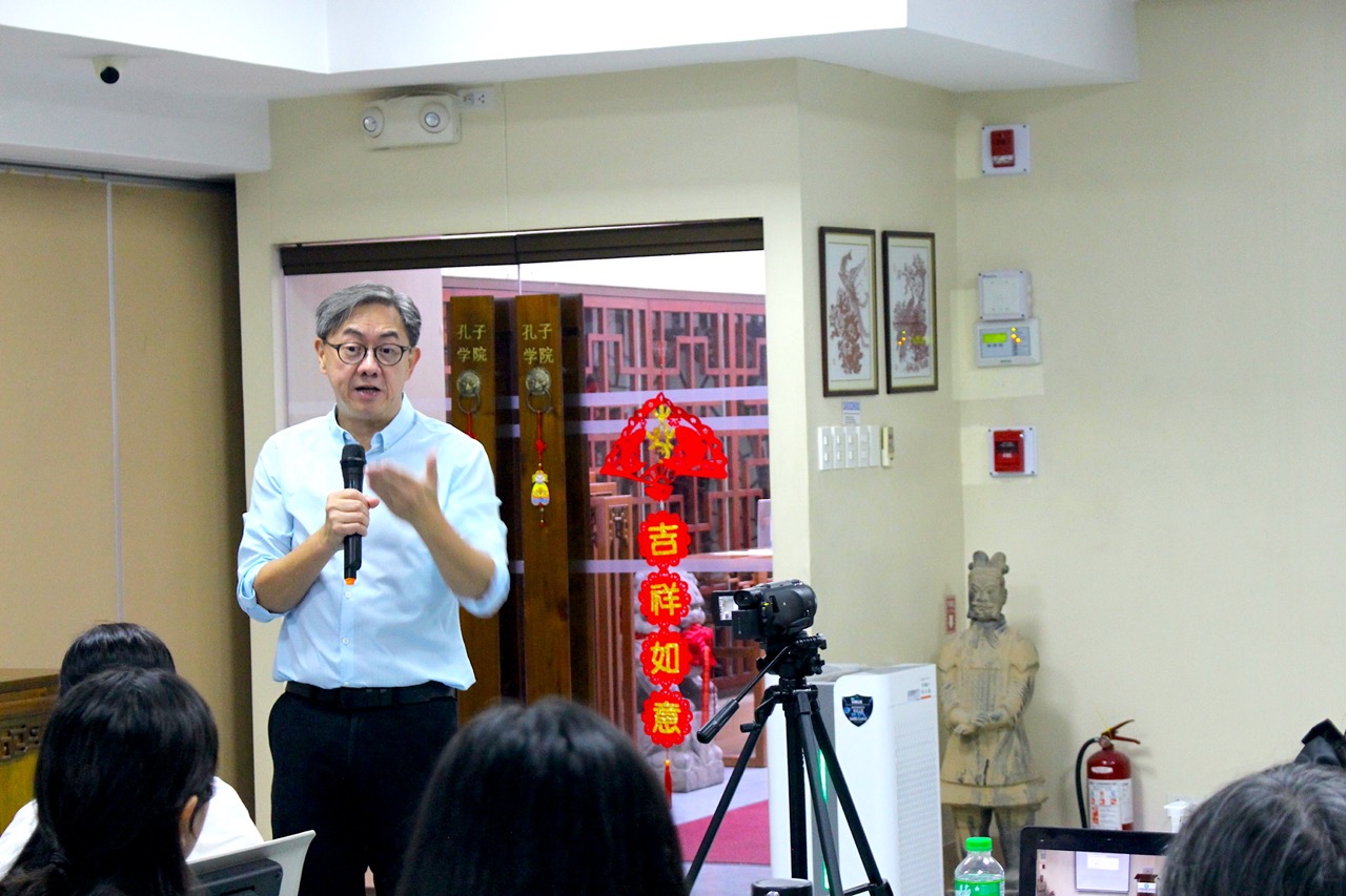 Fr Johnny Go Lecturing