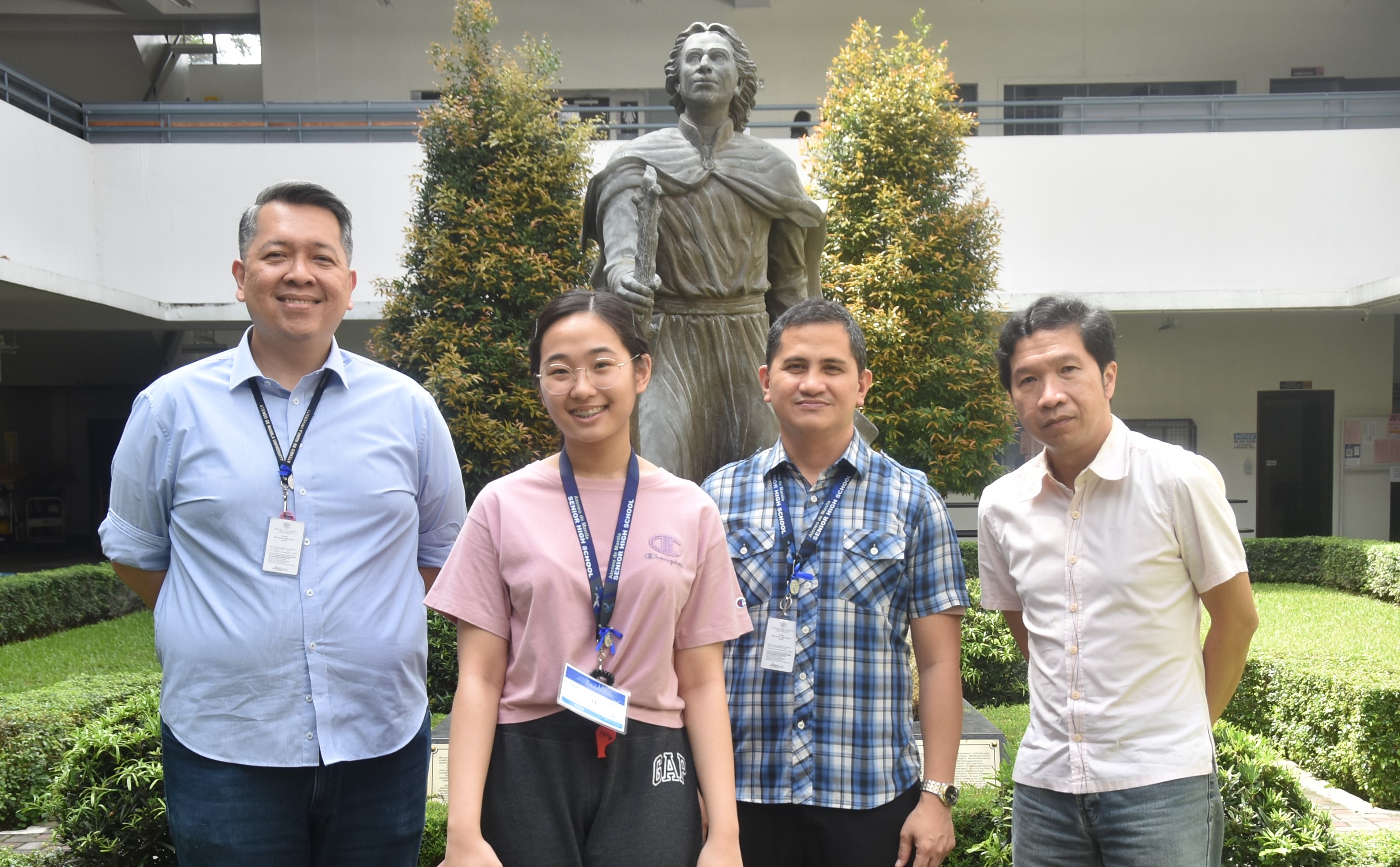 (L-R) Noel Miranda, Sophia Lee, Javy Fabello, Louie  Melosantos