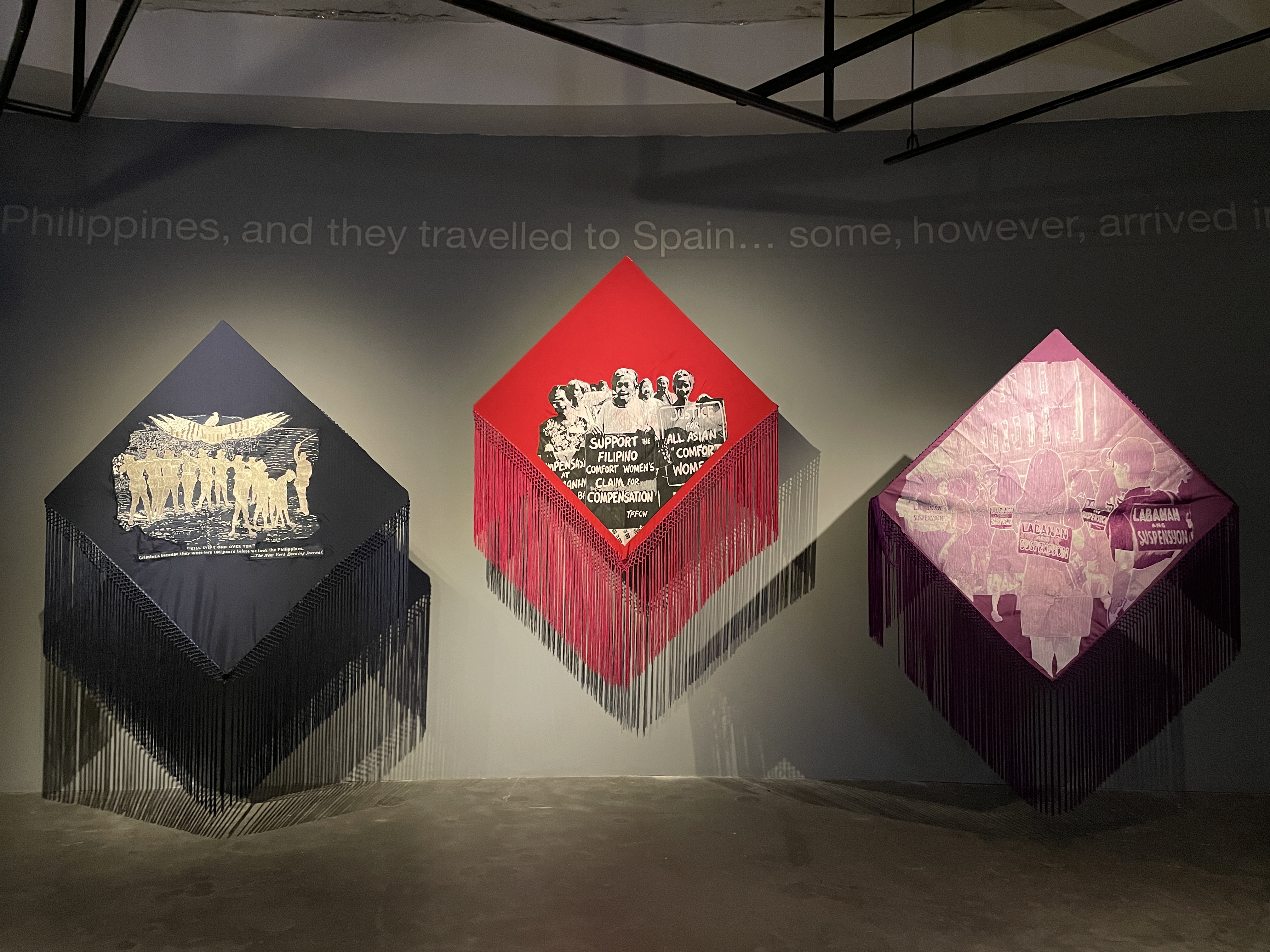 Exhibition shot from Muntadas: Exercises on Past and Present Memories at Ateneo Art Gallery (2021 iteration). Photo by Clefvan Pornela.