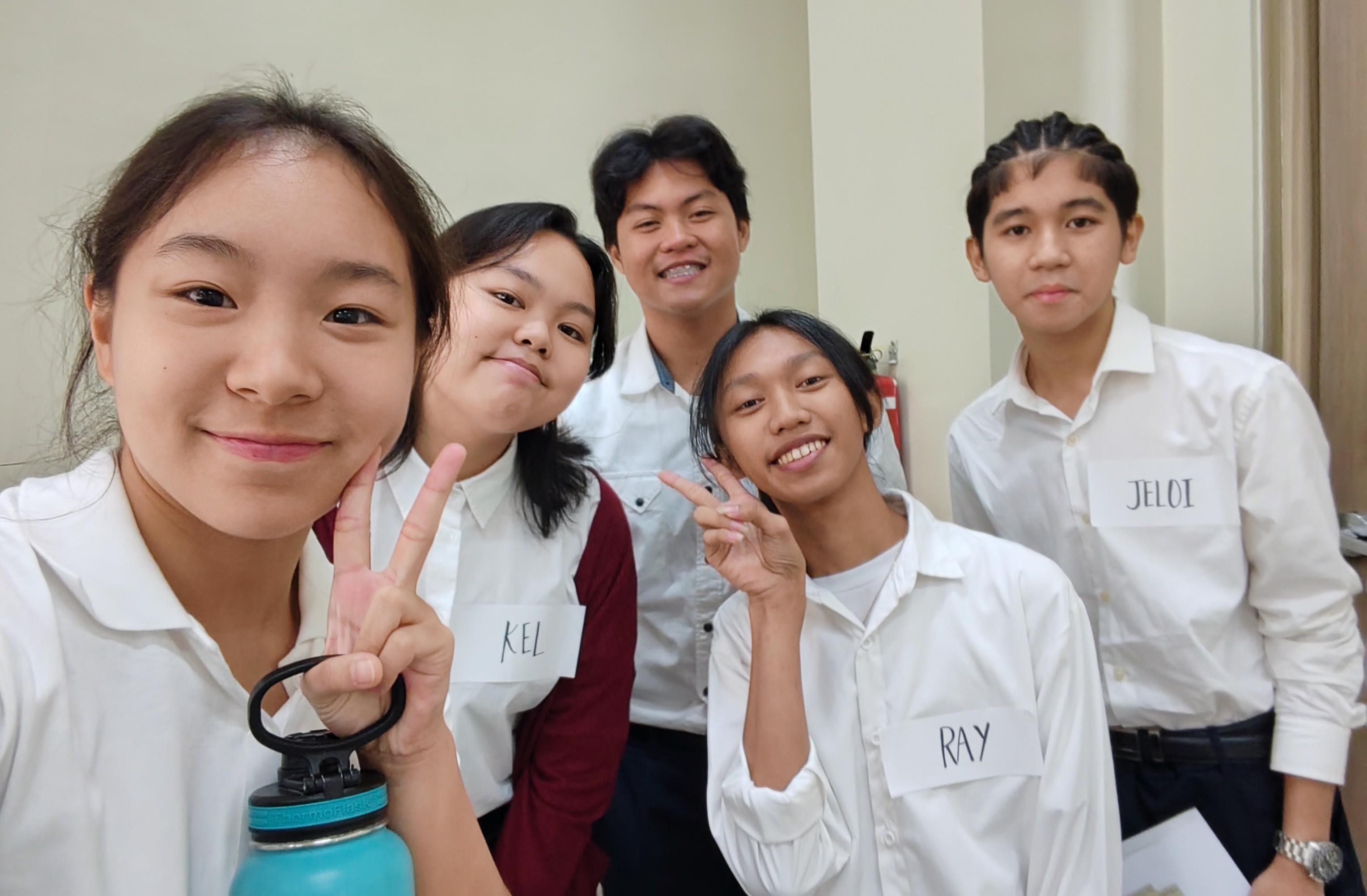 From left: Sharlene Go, Kellyn Ramos, Antonio Ocampo, Janray Pascual, and Jesse Alberto