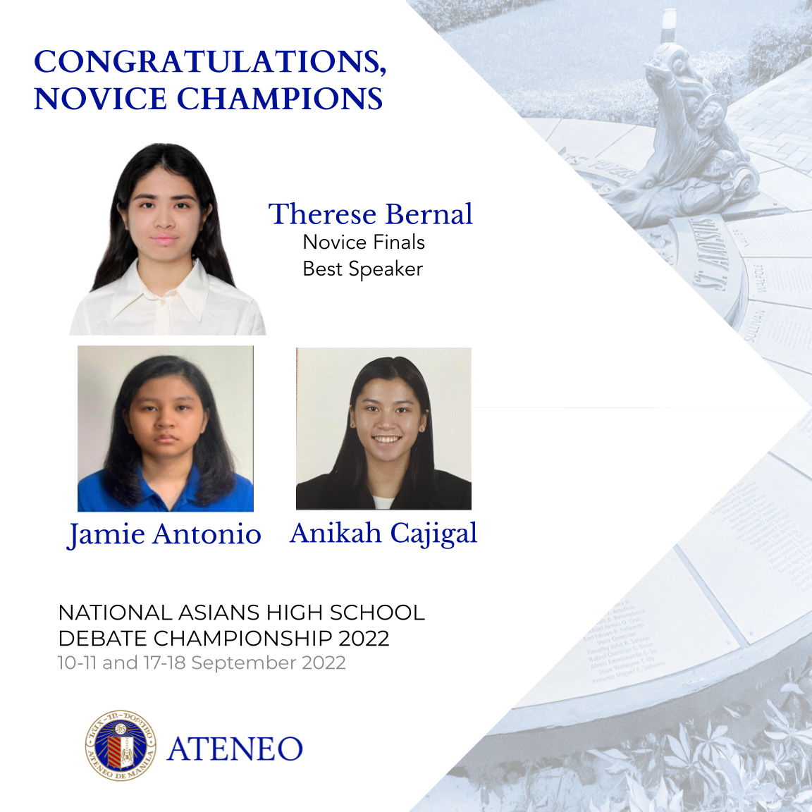 The novice champs of NASHDC 2022