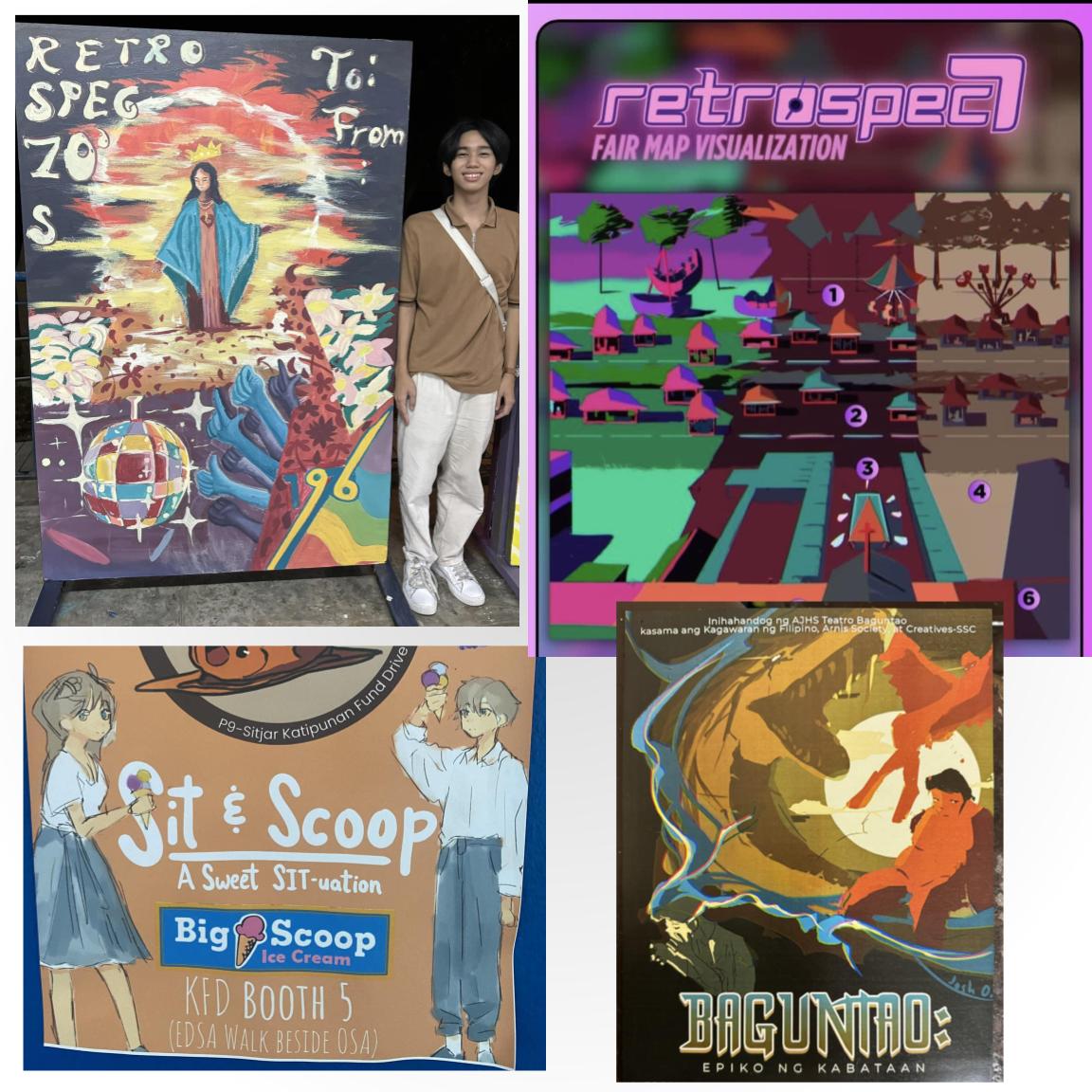 A montage of Josh's works from his AJHS days