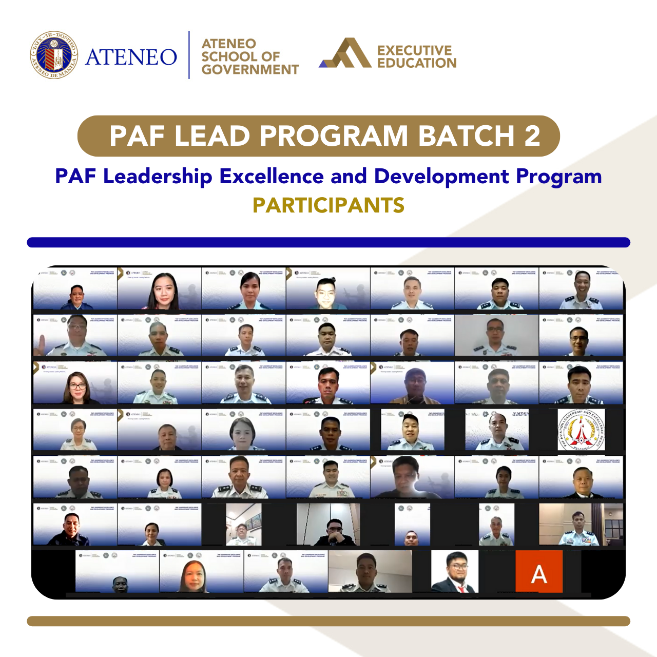PAF LEAD Closing Class Picture