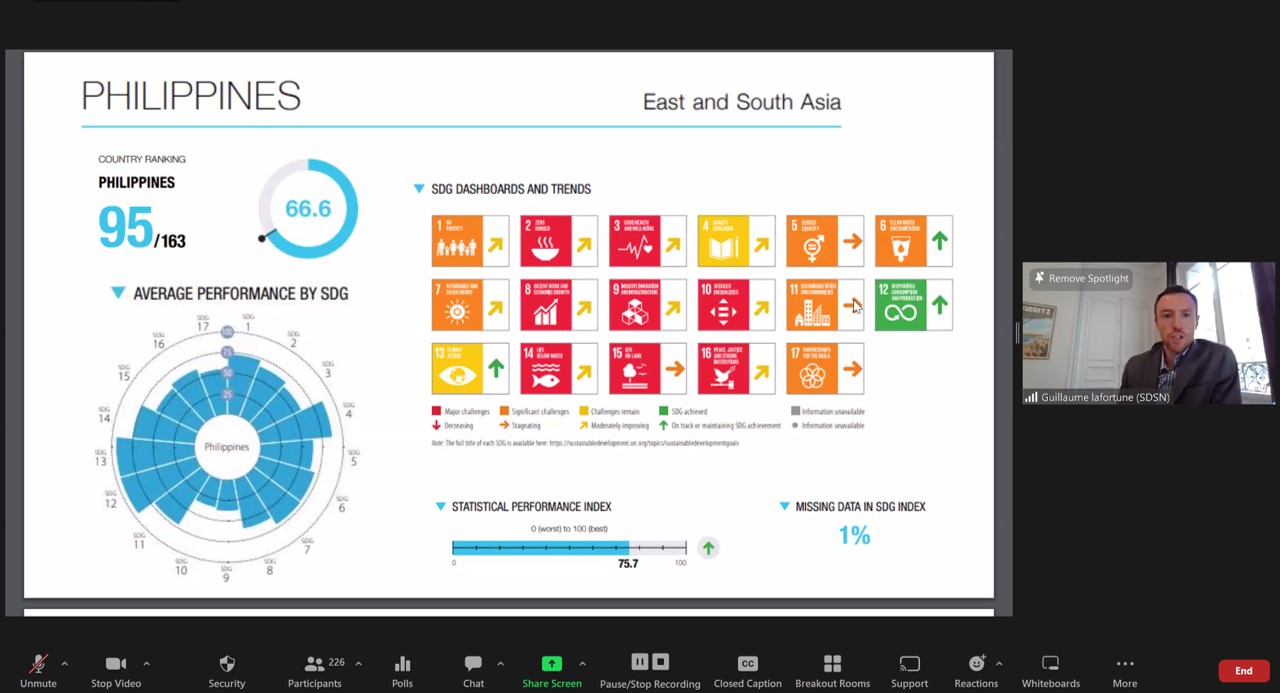 Mr. Guillaume Lafortune, Vice President and Head of Paris Office of United Nations Sustainable Development Solutions Network