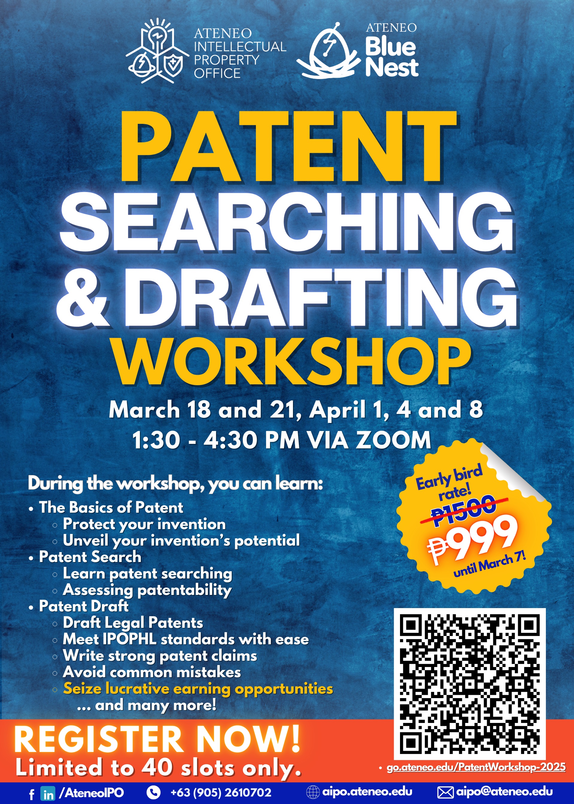 Patent Workshop Invitation Poster