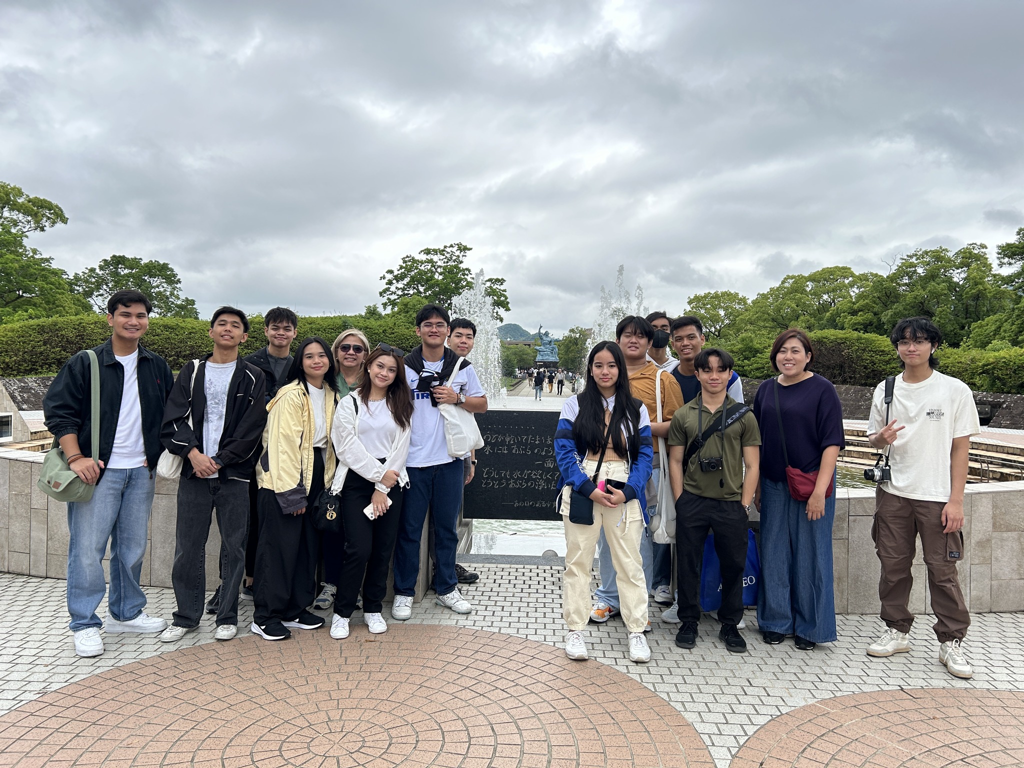 At Peace Park in Nagasaki, Japan