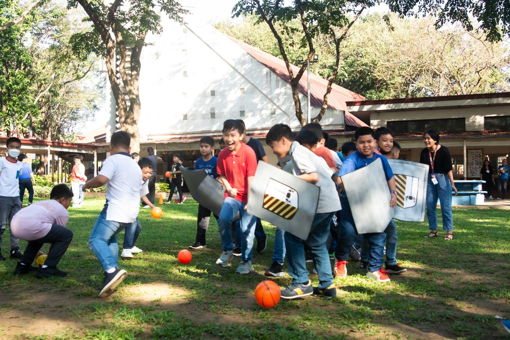 Grade 4 boys during their recollection