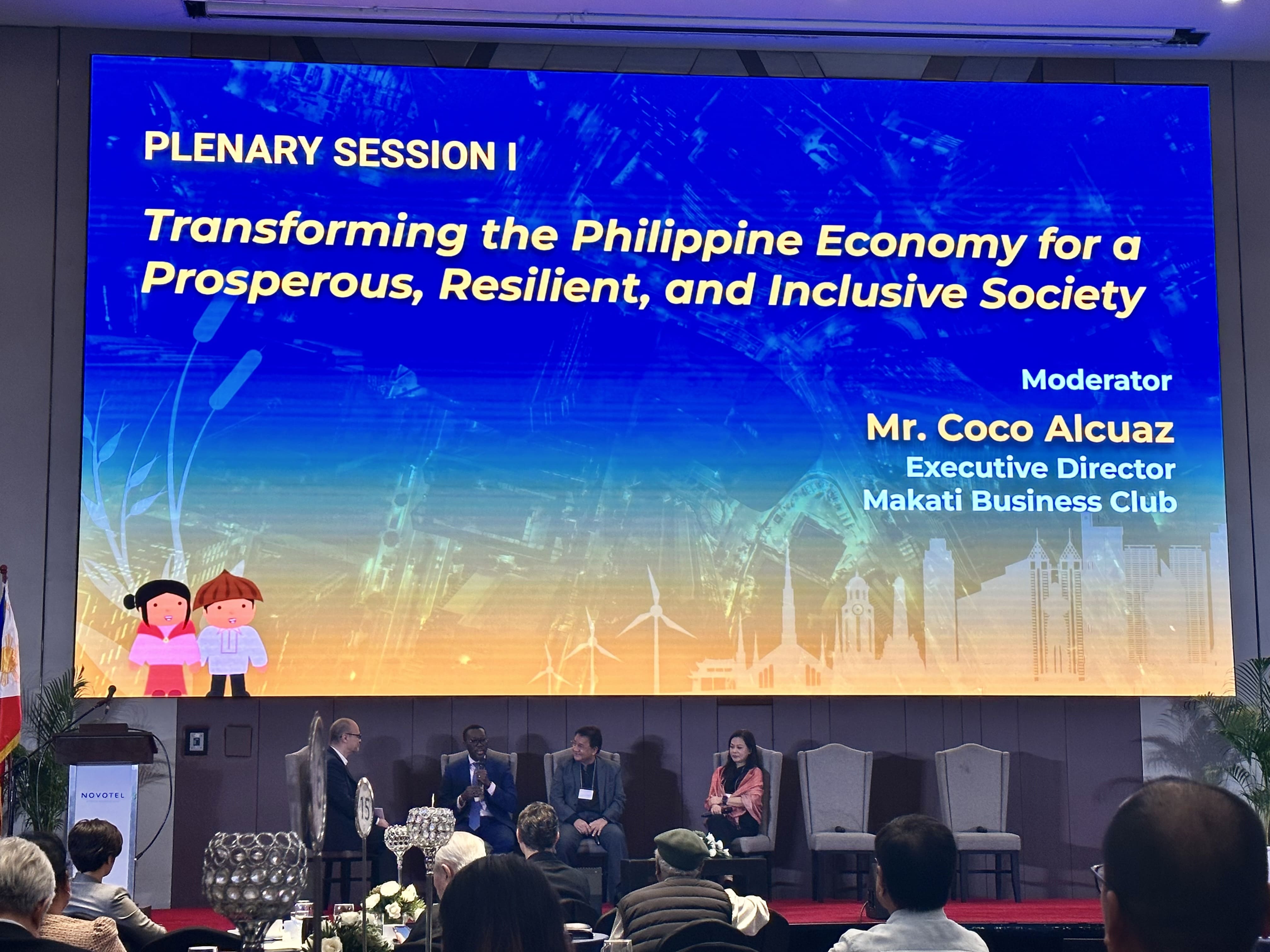 (From L-R) Mr. Coco Alcuaz, Dr. Ndiame Diop, Dr. Cielito F. Habito, and Ms. Ma. Theresa D. Marcial