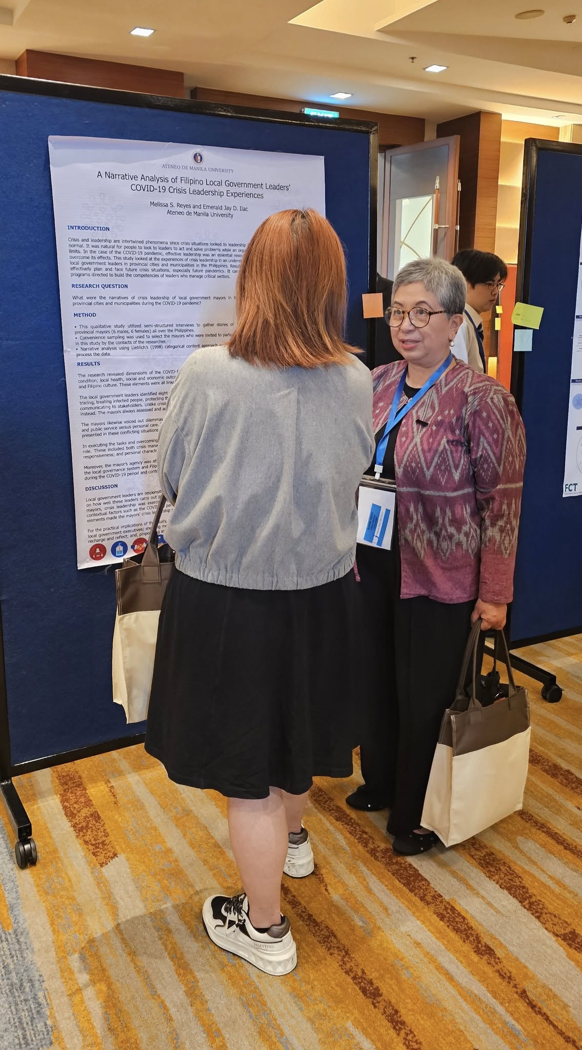 Poster presentation by Dr. Melissa Reyes