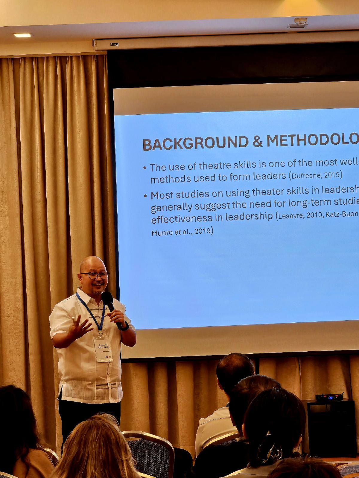 Paper presentation by Dr. Joseph Dela Cruz