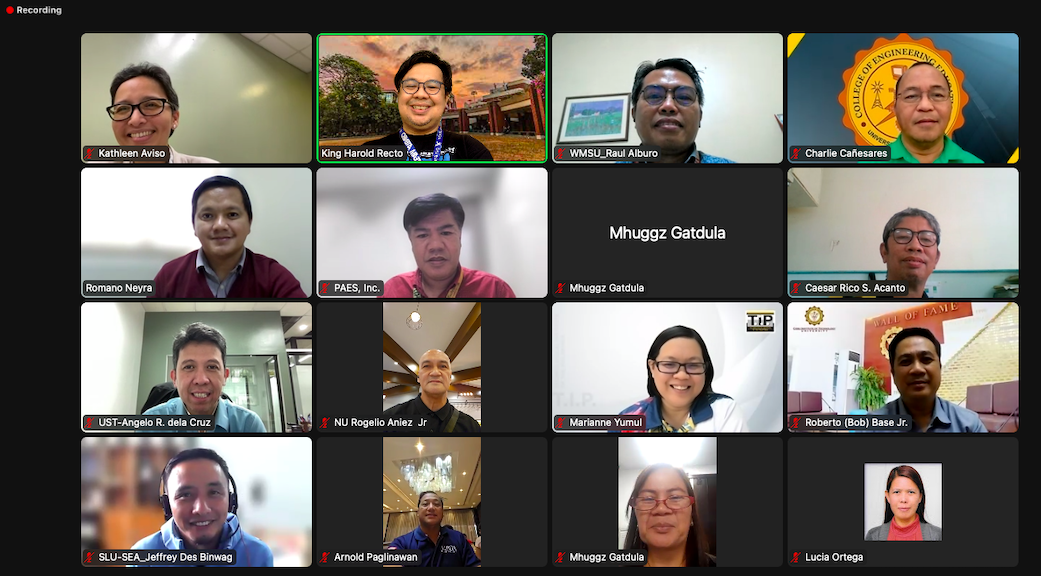 Dr. Recto (second from the left on the first row) with the current Board of PAES.