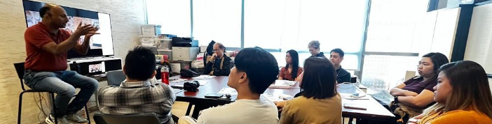 AIPO staff practicing empathy during the Design Thinking workshop