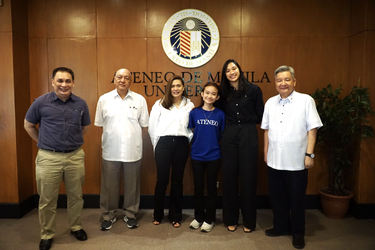Dr. Jo-Ed Tirol, Fr. Kit Bautista SJ, Ms. Det de Leon, Ayen Retuta, Bea de Leon and Fr. Bobby Yap SJ