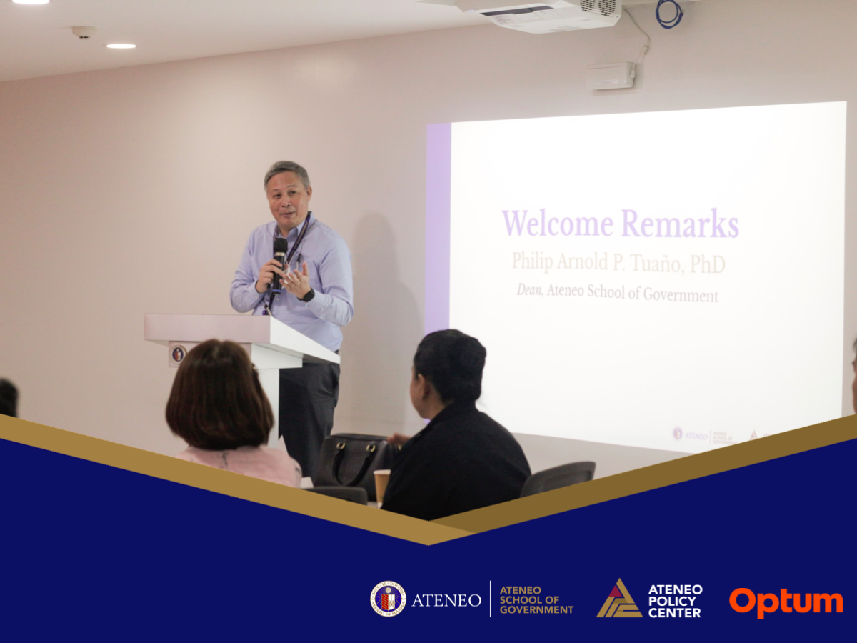 Dean Tuano delivers opening remarks