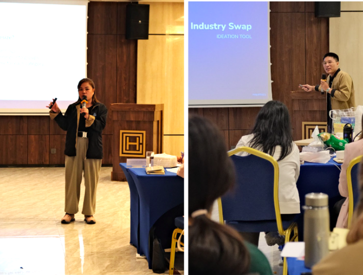 Ms Alcaparas and Mr Chaves facilitating the workshop