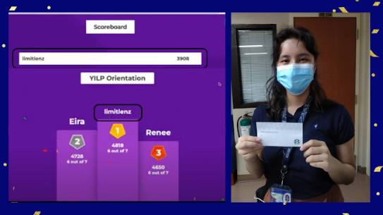 Kahoot! Winner Lenz Dagohoy