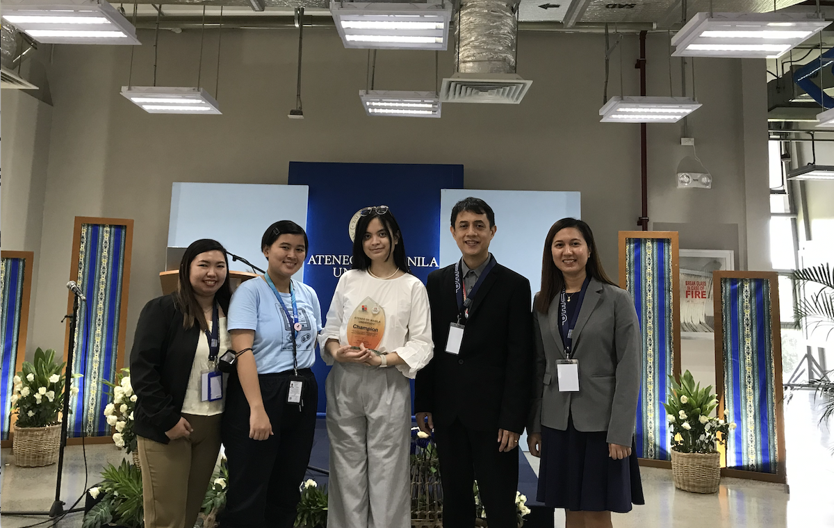 Image: The participants with the AIPO Team (from left to right: Ms Madielaine Fatallo, Ms Samantha Amansec, Ms Danielle Baldono, Dr Proceso “Jon” Fernandez, and Ms Vanessa Malapit)