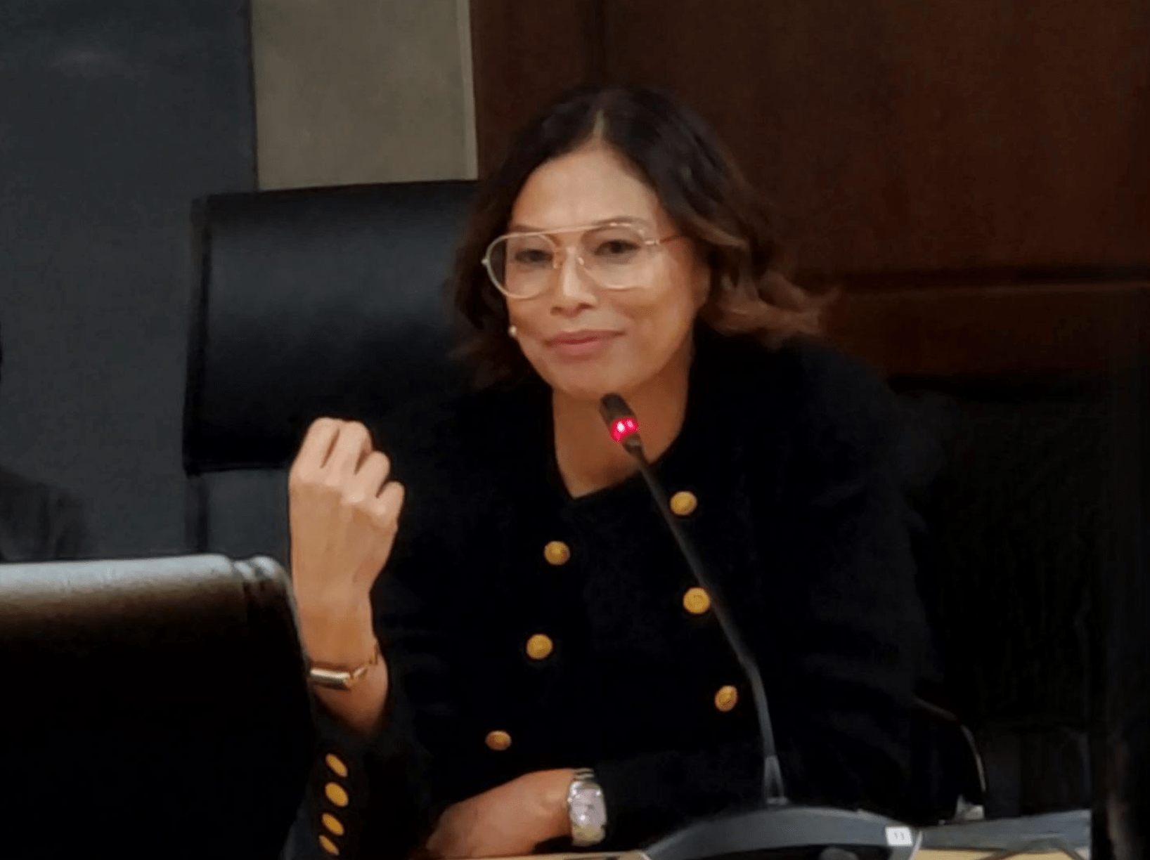 Hon. Stella Quimbo, moderating the Open Forum