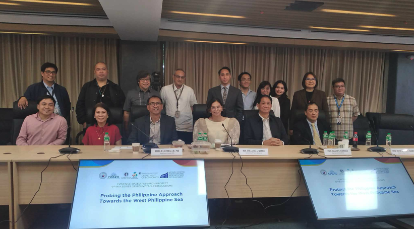 (L-R): Standing: ED Novel Bangsal, Mr. Byron Bicenio, Dir. Dominador Gamboa, Prof. Herman Kraft, Dr. Robin Garcia, ACERD Research Assistants: Rodel Cabrido, Shane Belaro, Paula Hamoy; DED Pamela Manalo, Mr. Noel Sempio | Seated: Mr. Michael Eric Castillo, Atty. Grace Andres, Dr. Romulo Miral, Jr., Rep. Stella Quimbo, Usec. Ignacio Madriaga (DND), and Dr. Renato De Castro (DLSU)