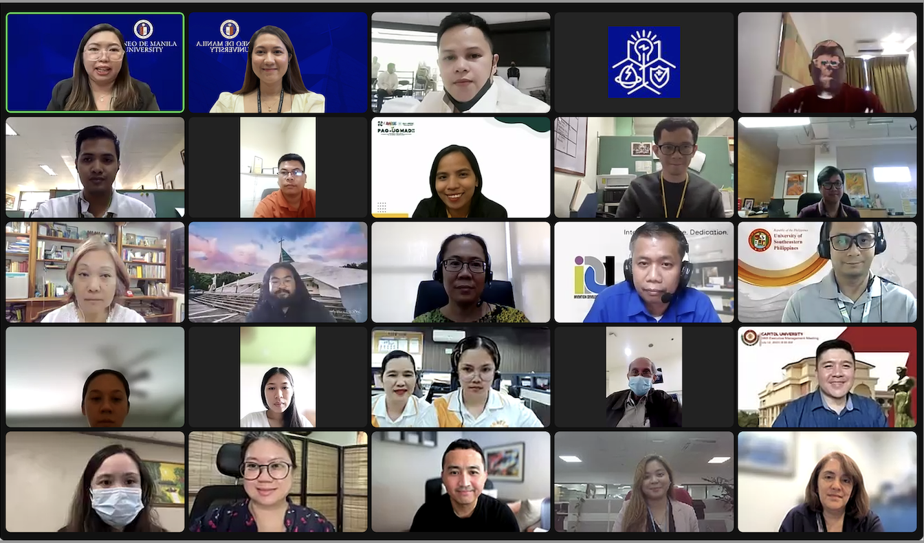 Image: Group photo of the attendees of the webinar