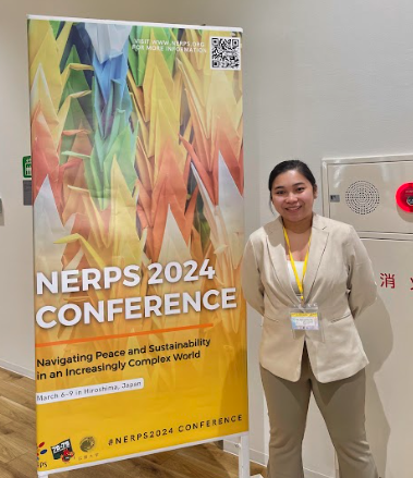 Micah Shane Calivo (2 AB EC) at NERPS 2024 held at Hiroshima University, Japan