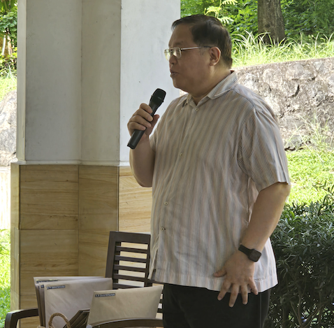 AGS Chaplain Fr Vic De Jesus SJ introduces the students to his fellow Jesuits