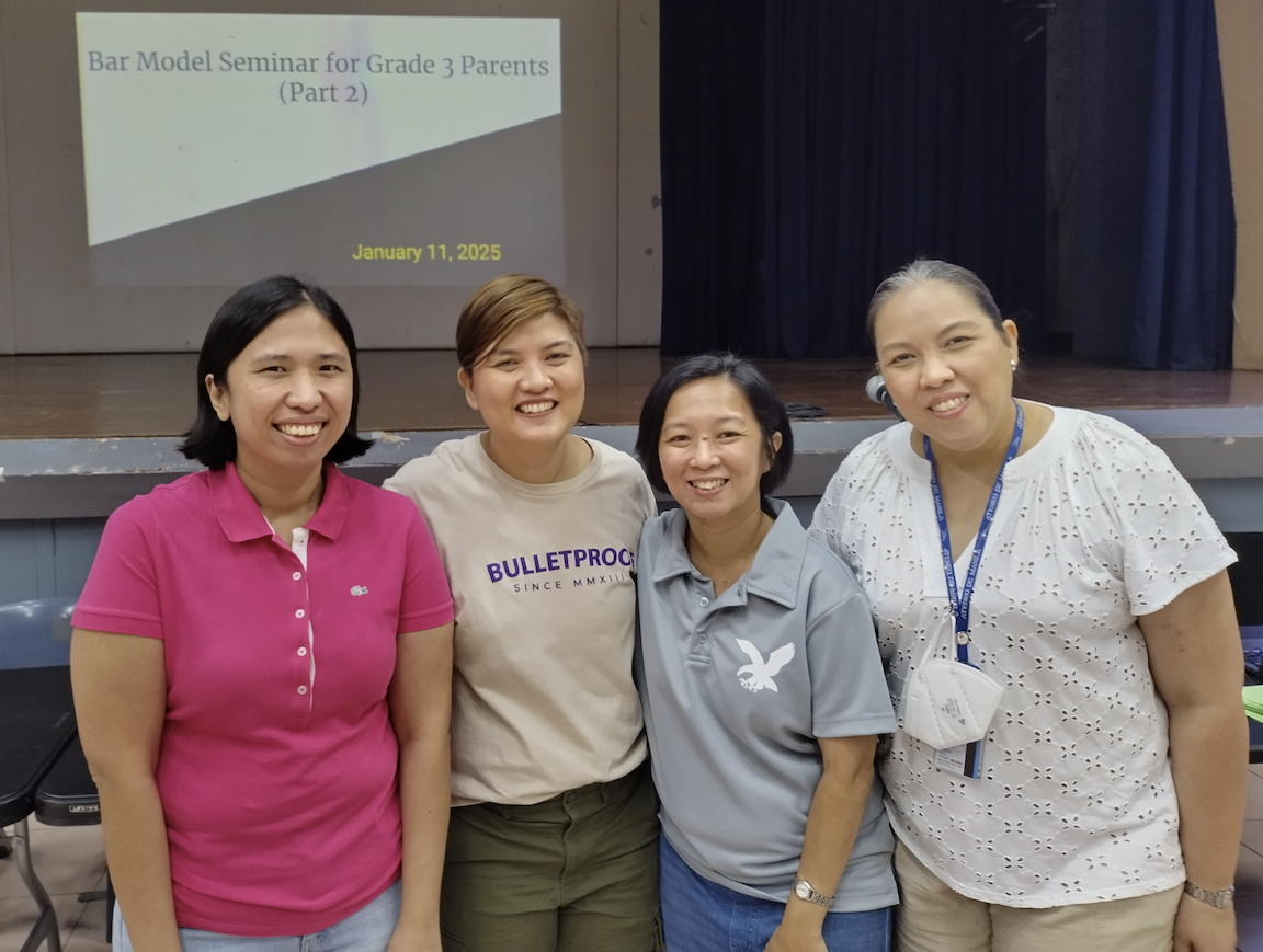The seminar-workshop was facilitated by (from left) Mrs. Rachelle Anne Suba, Mrs. Carissa Mortillero, Mrs. Grace Yn, and Ms. Maria Margarita Madroño