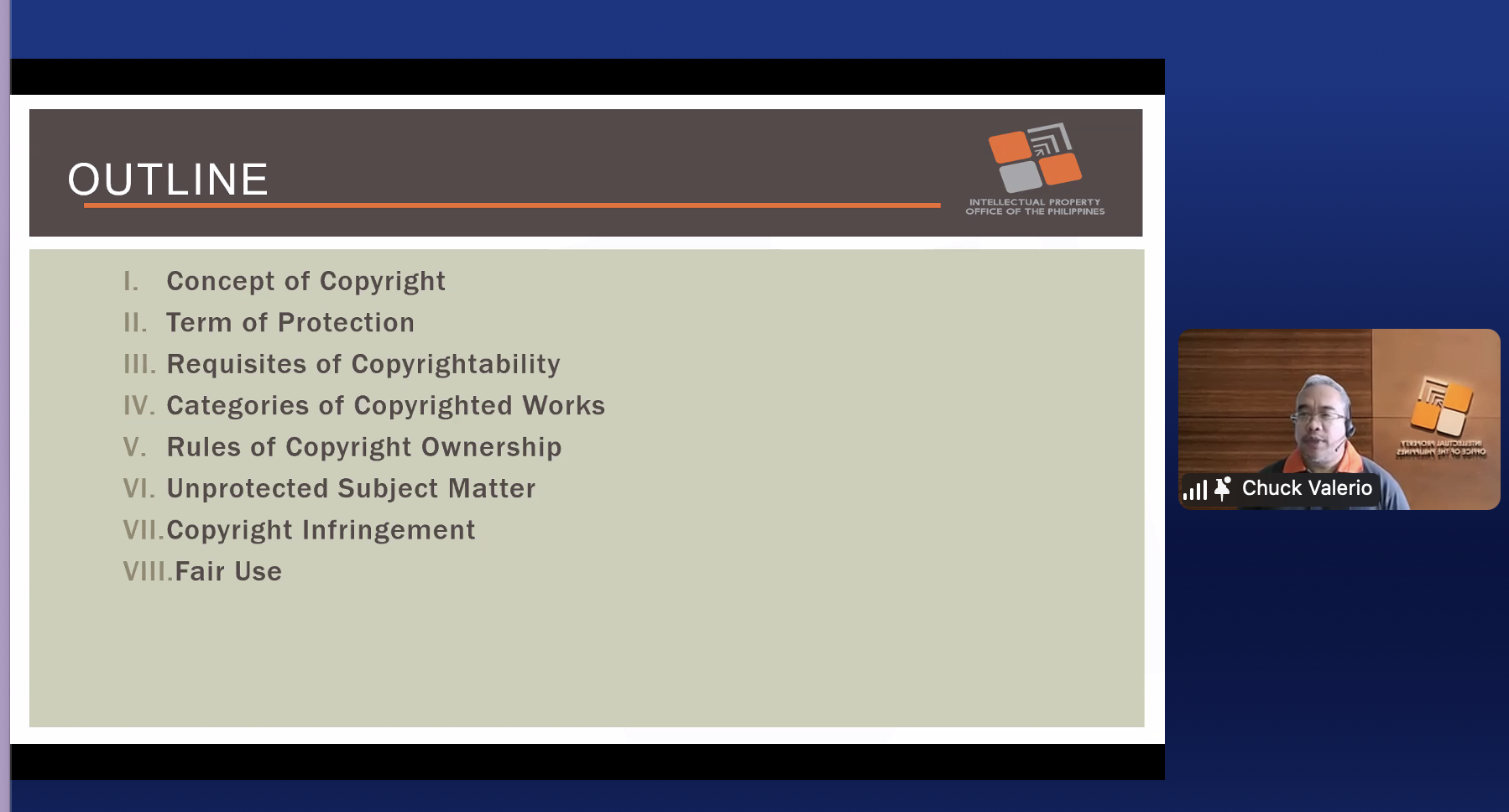 Image: Atty Valerio presenting an overview of the session’s key topics.