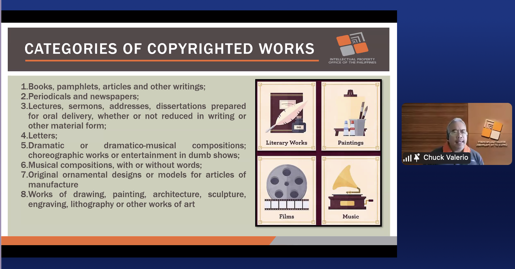 Image: Overview of the different categories of copyrighted works